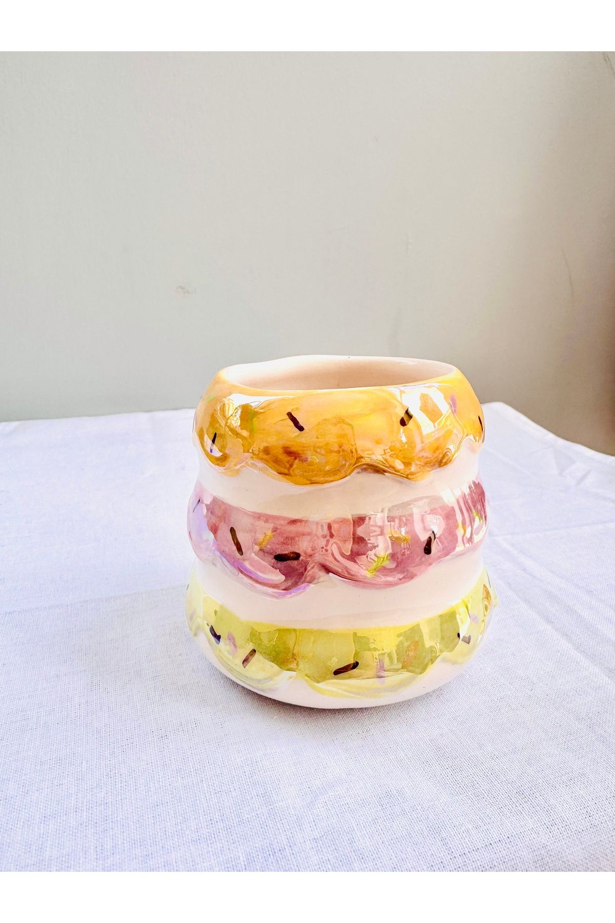 ArtPoint Donut el yapımı seramik fincan