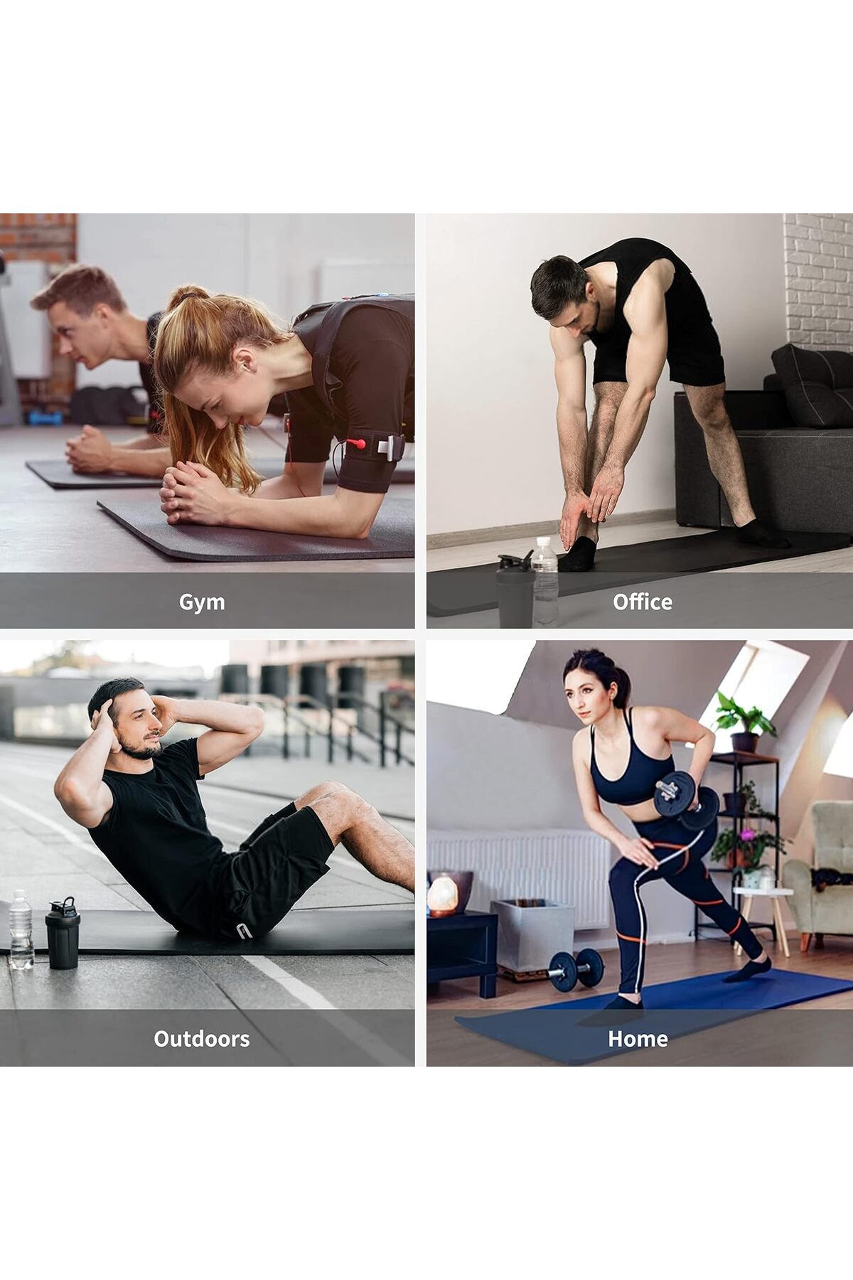 سجادة تمارين اليوغا عالية الكثافة بسمك 10 ملي مع فوم مريح لتمارين الرياضية واليوجا