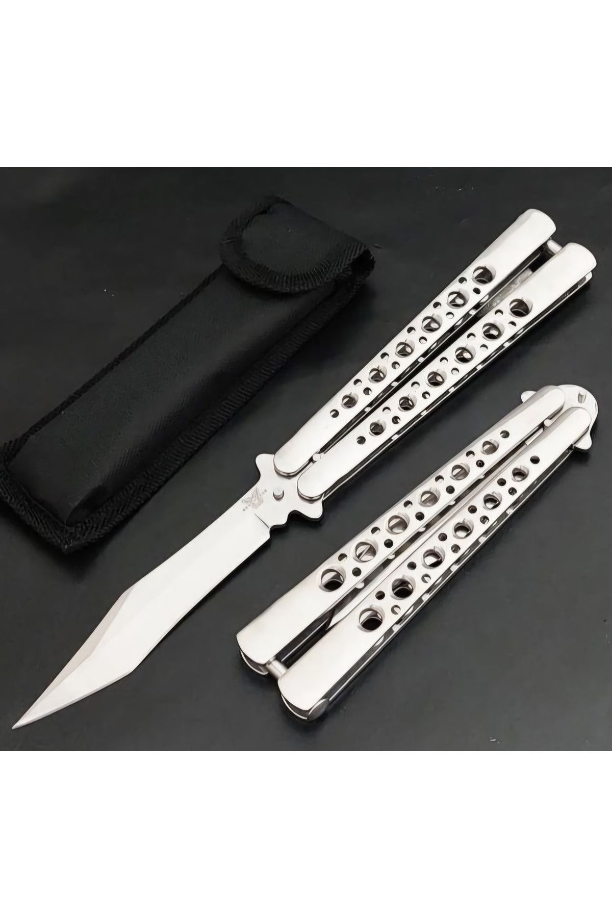 Katmer Gümüs renk desenli K*lebek 24 cm efsane