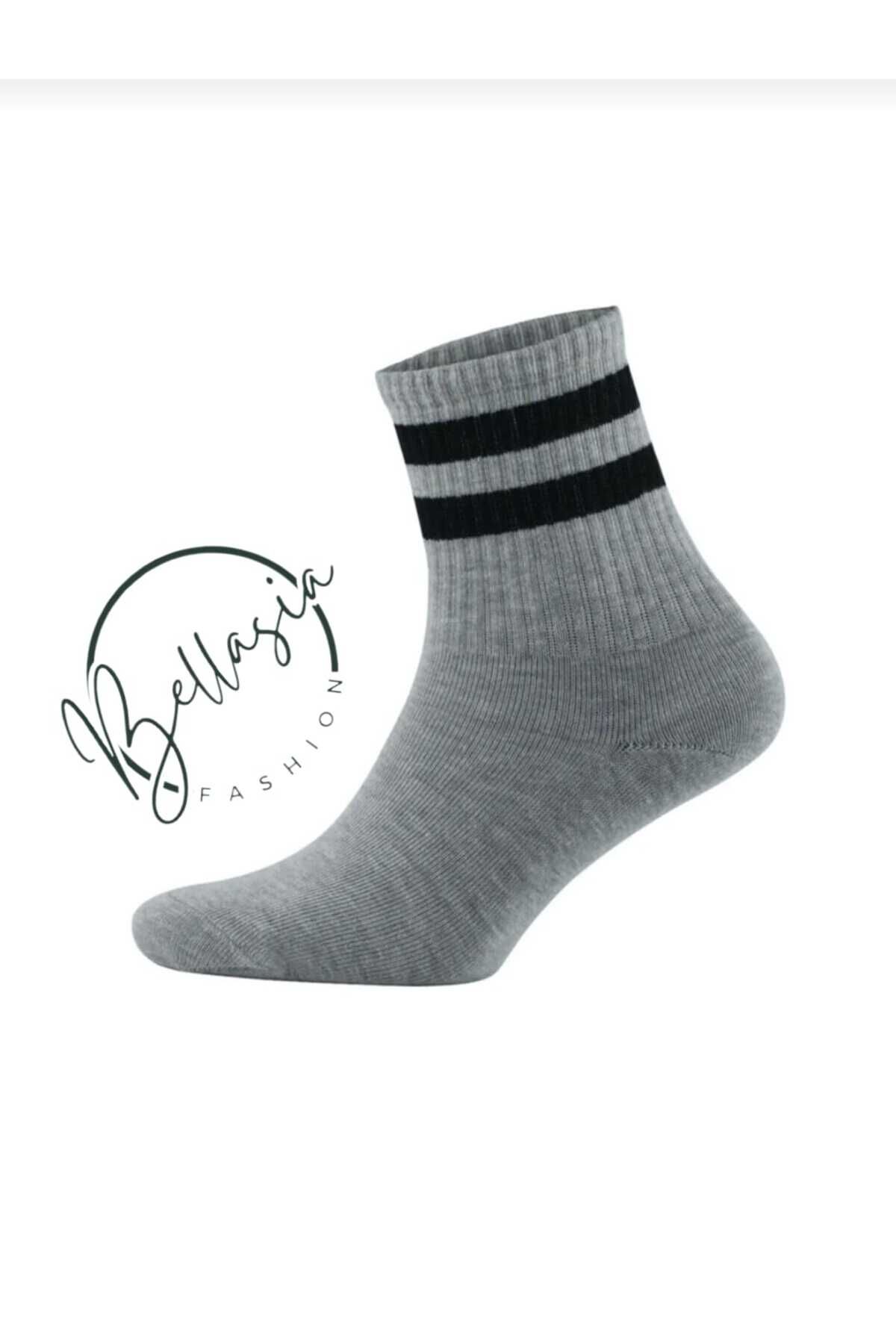 bellasia 5'li Yarım Kolej Çorap Unisex
