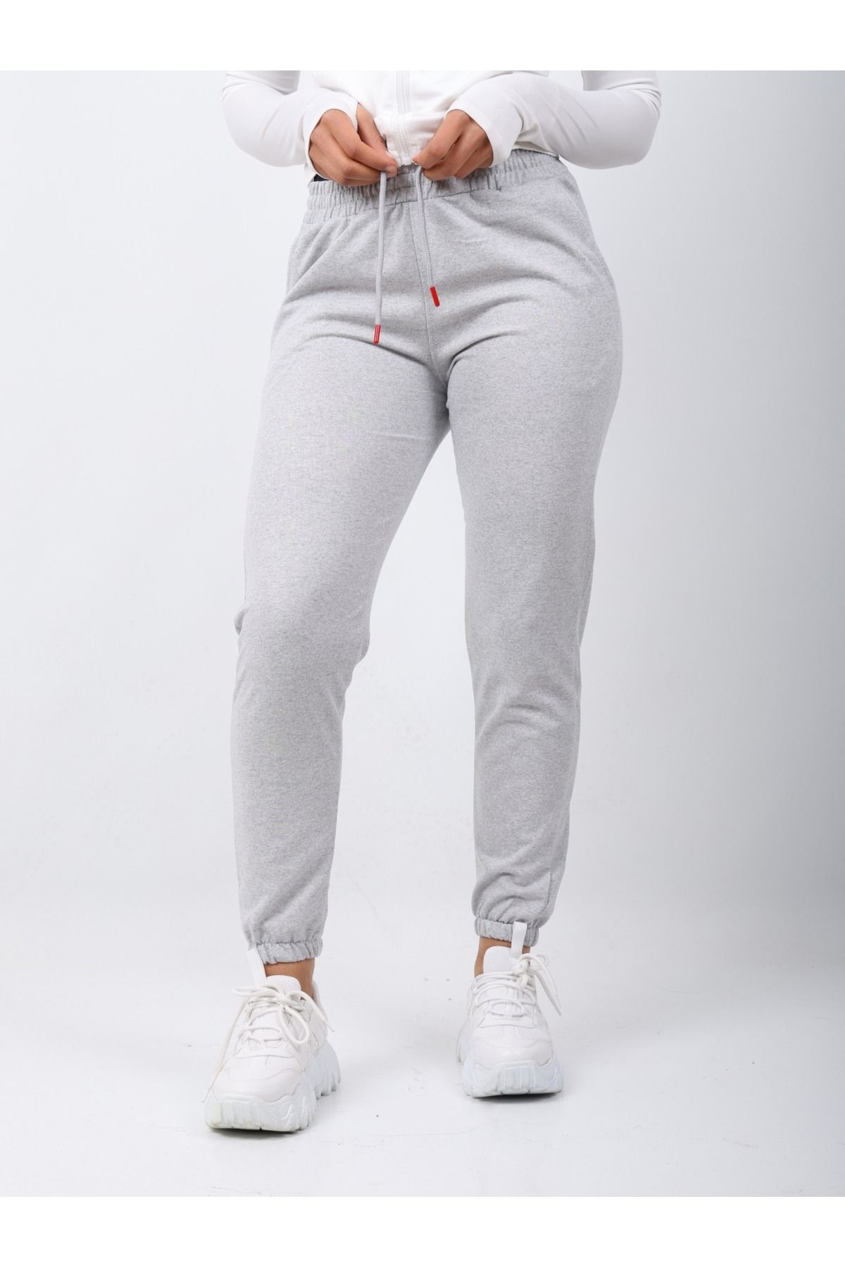 TUWAN sport Eşofman altı lastik paça jogger yan cepli 2 iplik mevsimlik