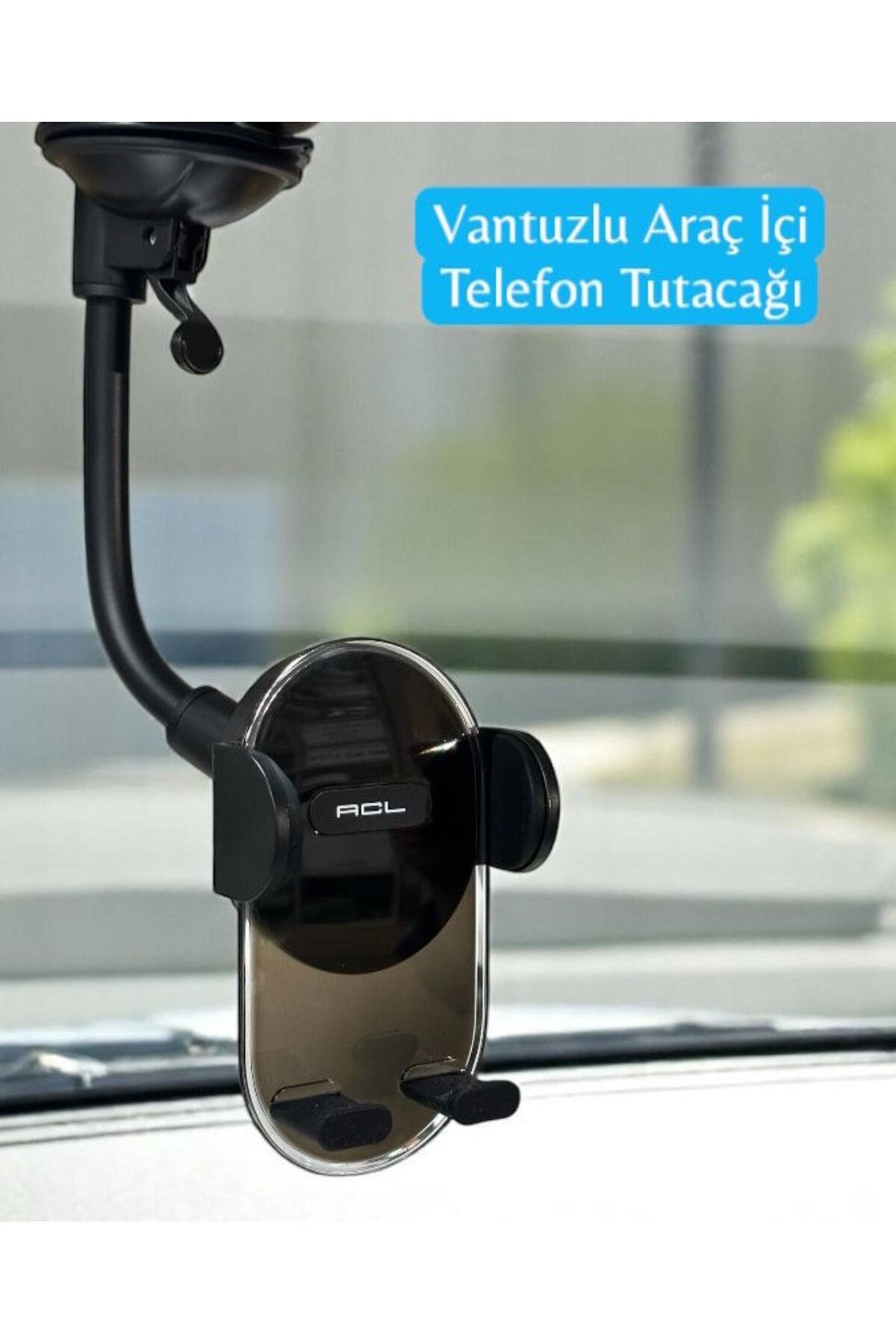 ACL T-72 Vantuzlu Araç İçi Telefon Tutacağı Araba Telefon Tutucu Silikon Kolay Kullanım