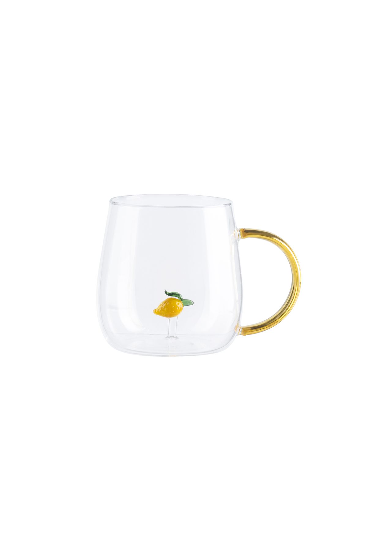 Madame Coco-Lucia Borosilicate Glass Mug - Yellow - 400 ml 4