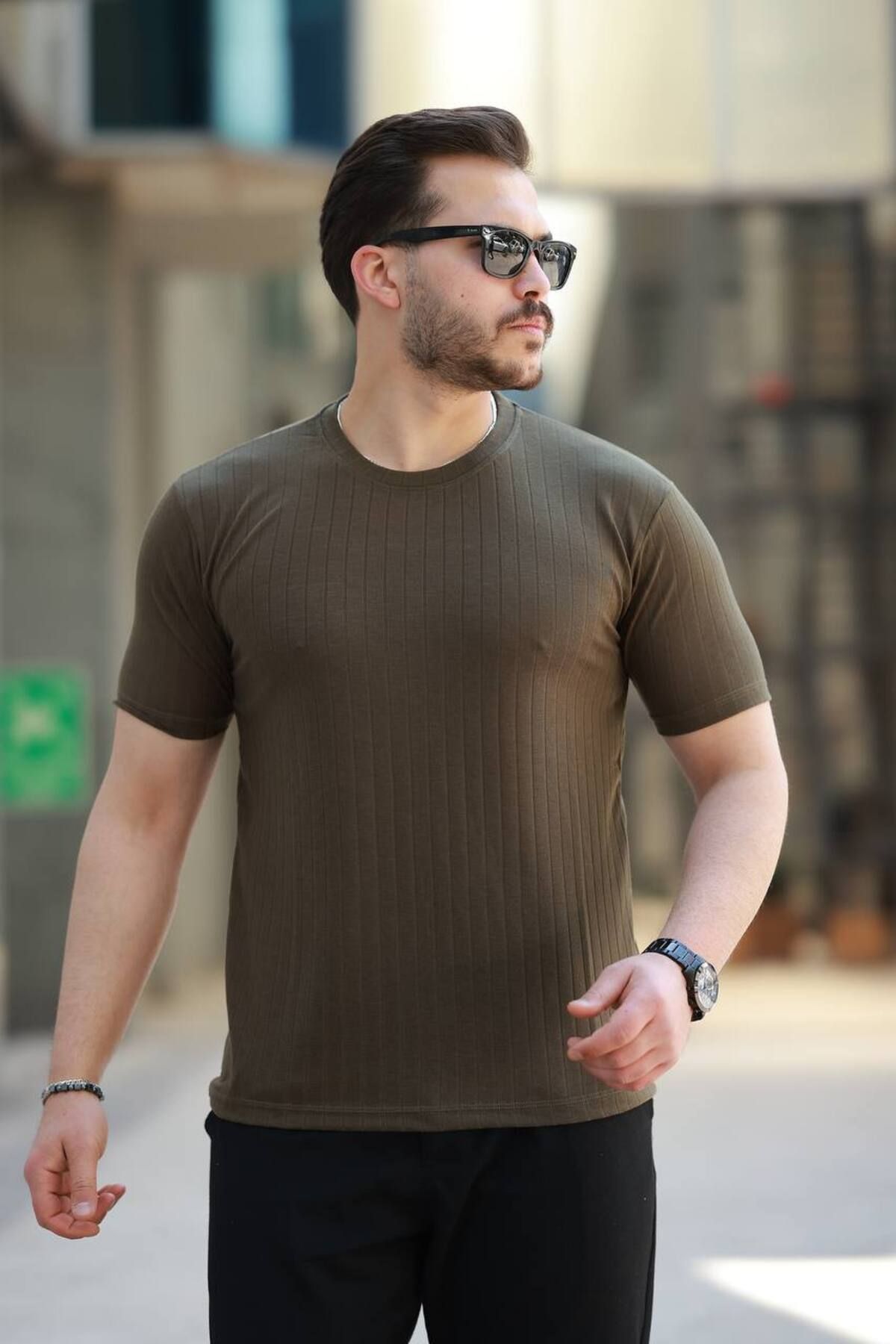 ROBERTO BORNOVA Raporlu Fitilli Bisiklet Yaka Tshirt