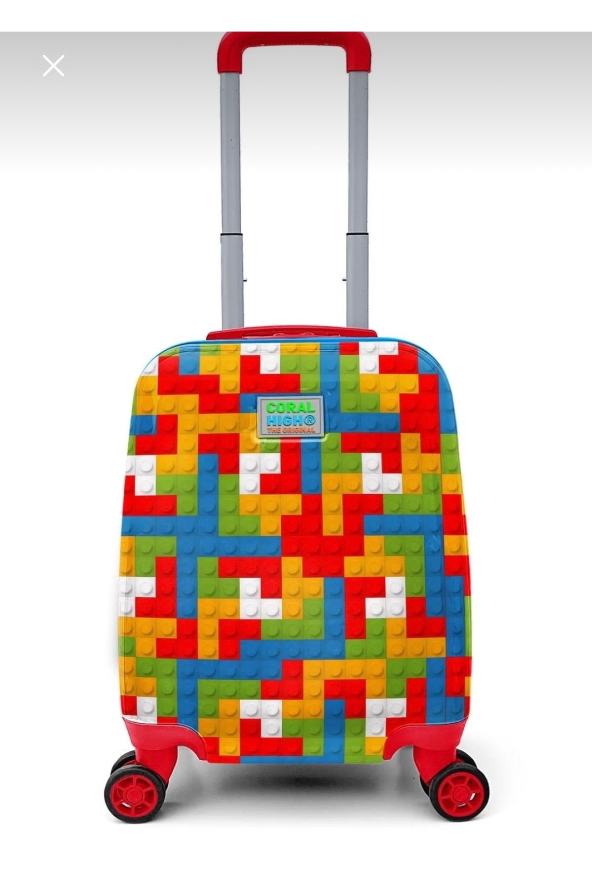 LUX LAZER ÇANTA Kids Blok Desenli Çocuk Valizi