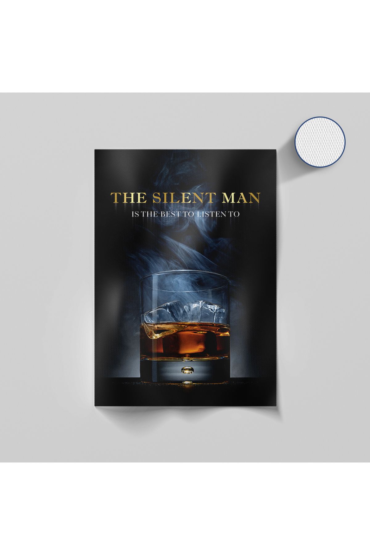 Yzc Store Viski & Puro Duvar Sanatı | Bar & Ev Dekorasyonu | The Silent Man Kanvas Tablo