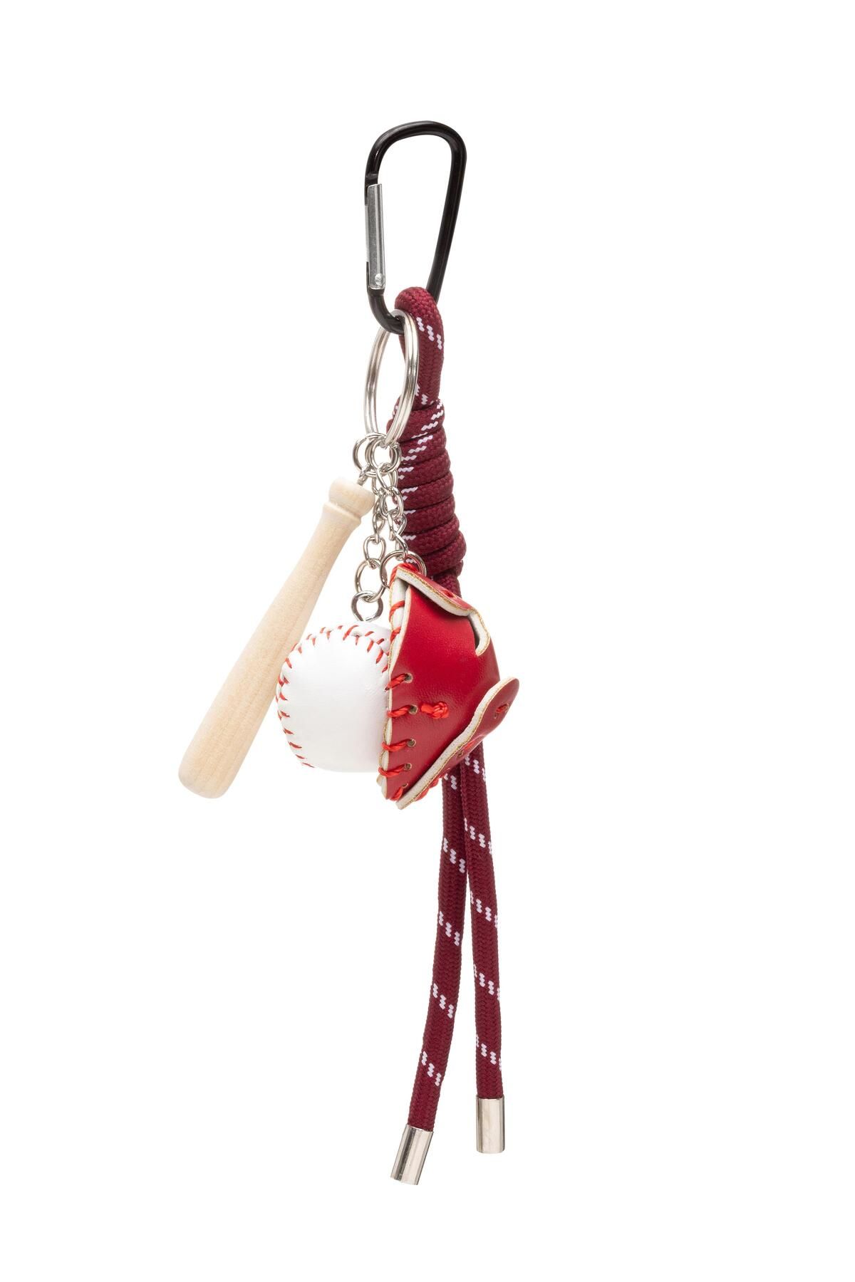 valena Çanta Charm Baseball Bordo