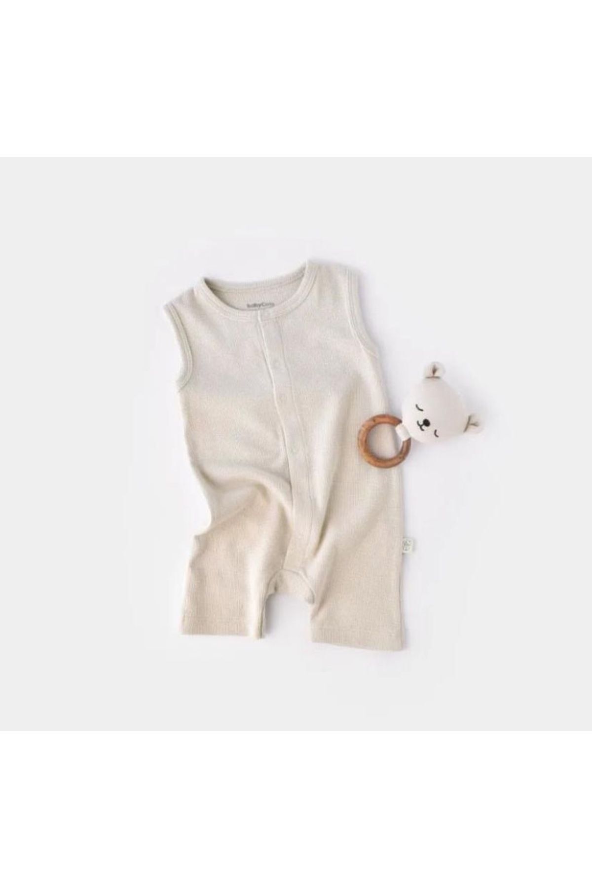 BabyCosy-100% Organic Cotton Waffle Baby Rompers 1
