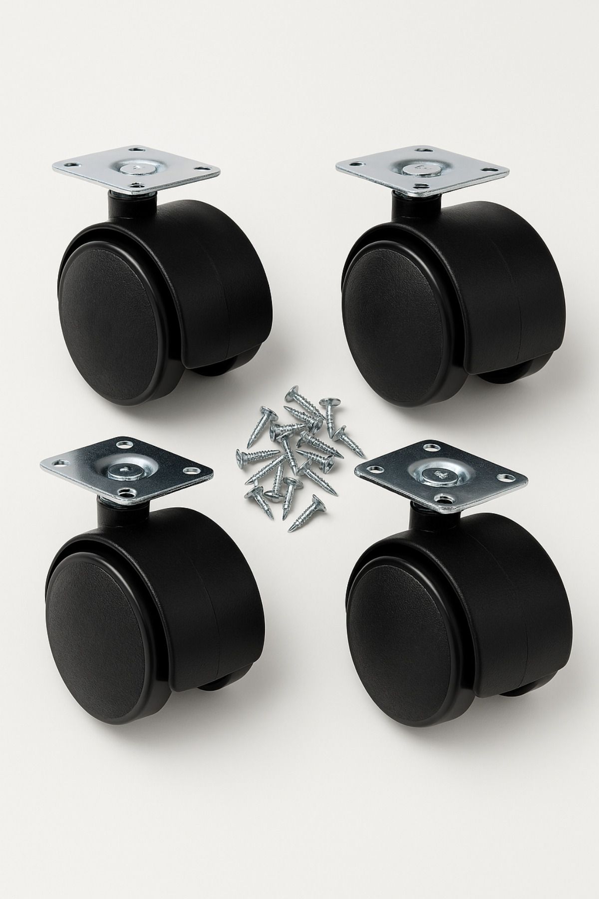 EROĞLU TEKNİK Oynak Tablalı Dolap Sehpa Masa Ayağı Mobilya Tekerleği 40mm