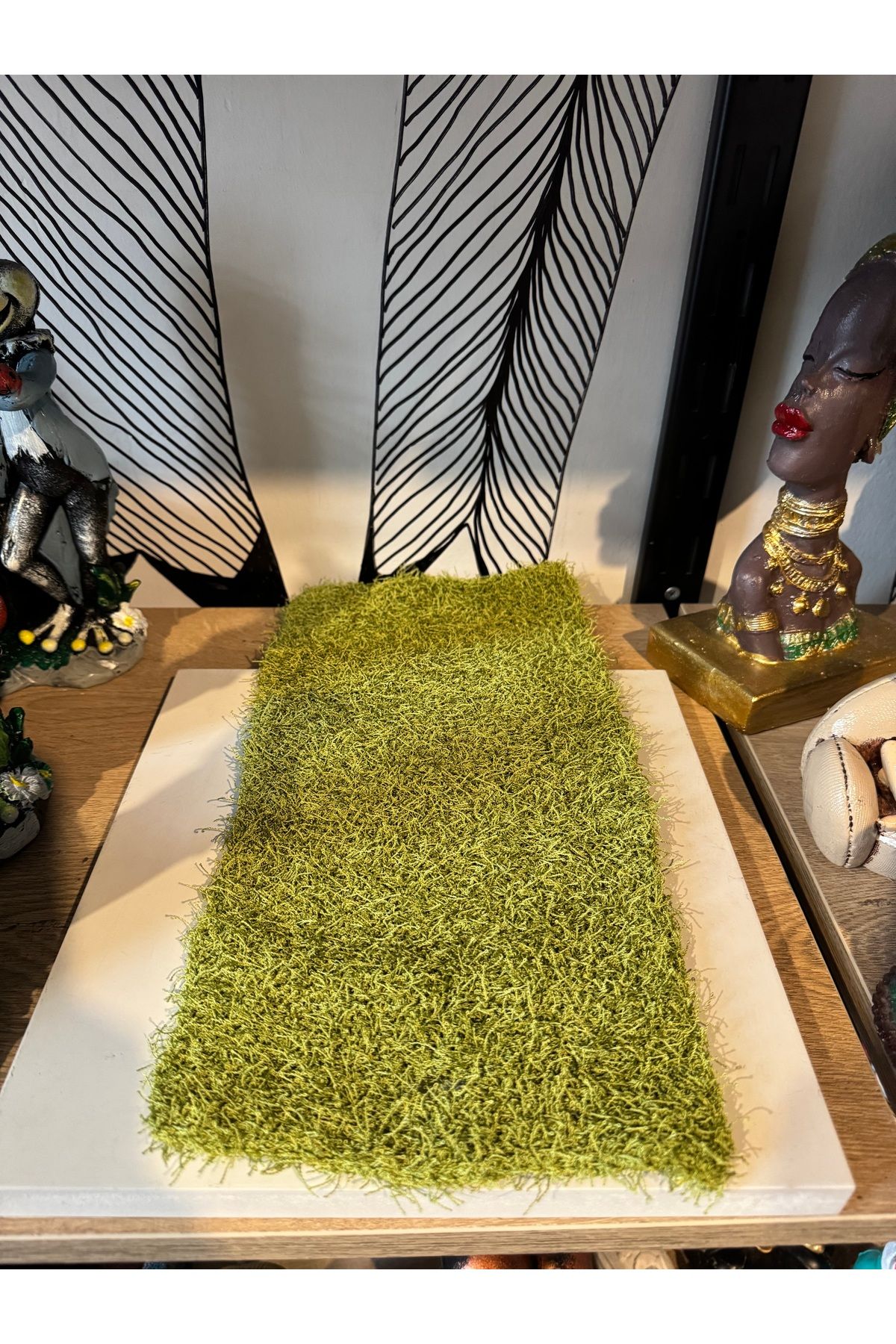 Atak Hediyelik Banyo lifi el örgüsü 37 cm yeşil