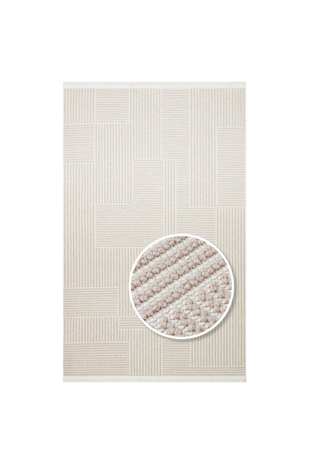 Eko Halı Eko Halı Motto MOT 12 Beige White İskandinav Halı