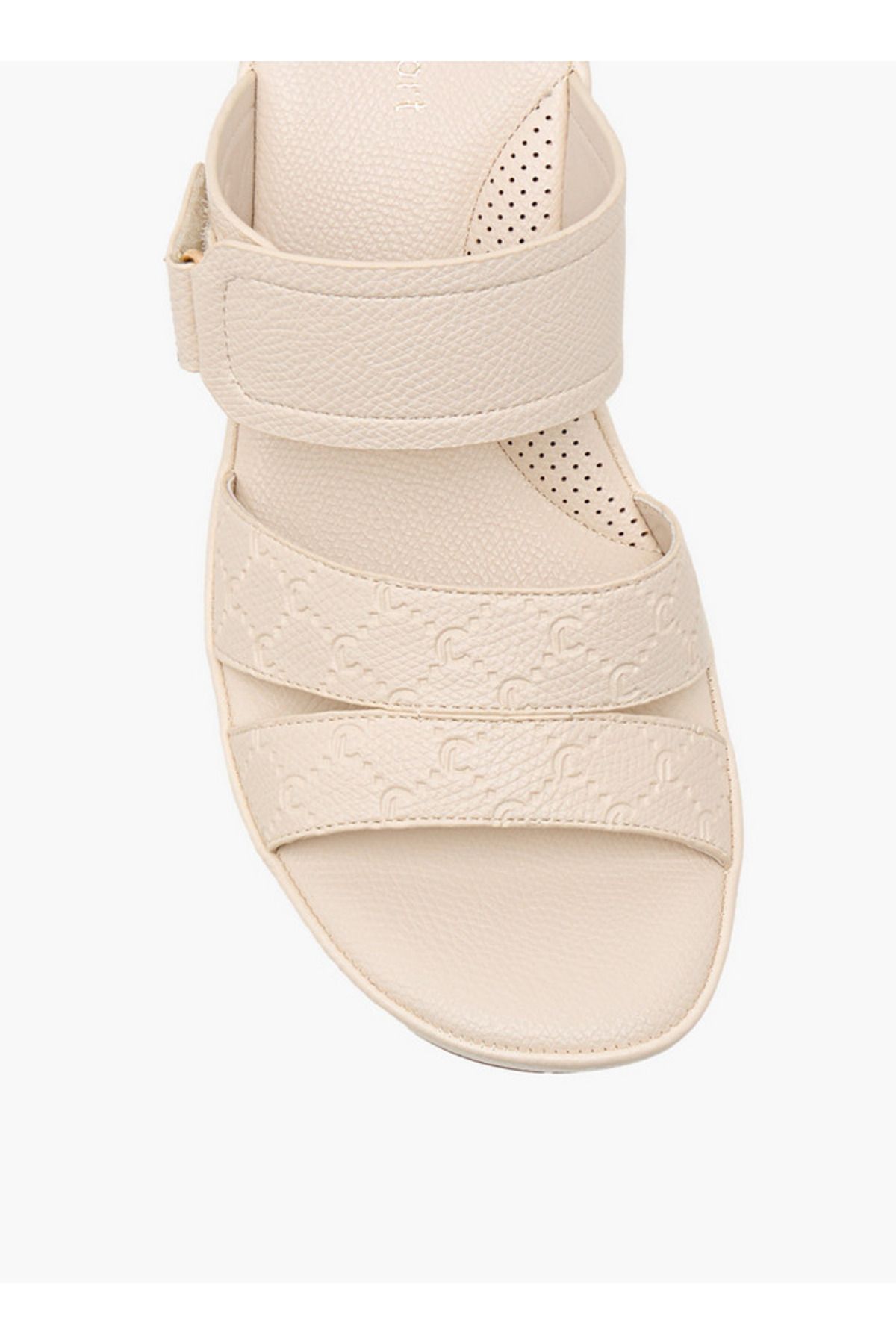 Le Confort-Textured Slip-On Sandals with Block Heels 4