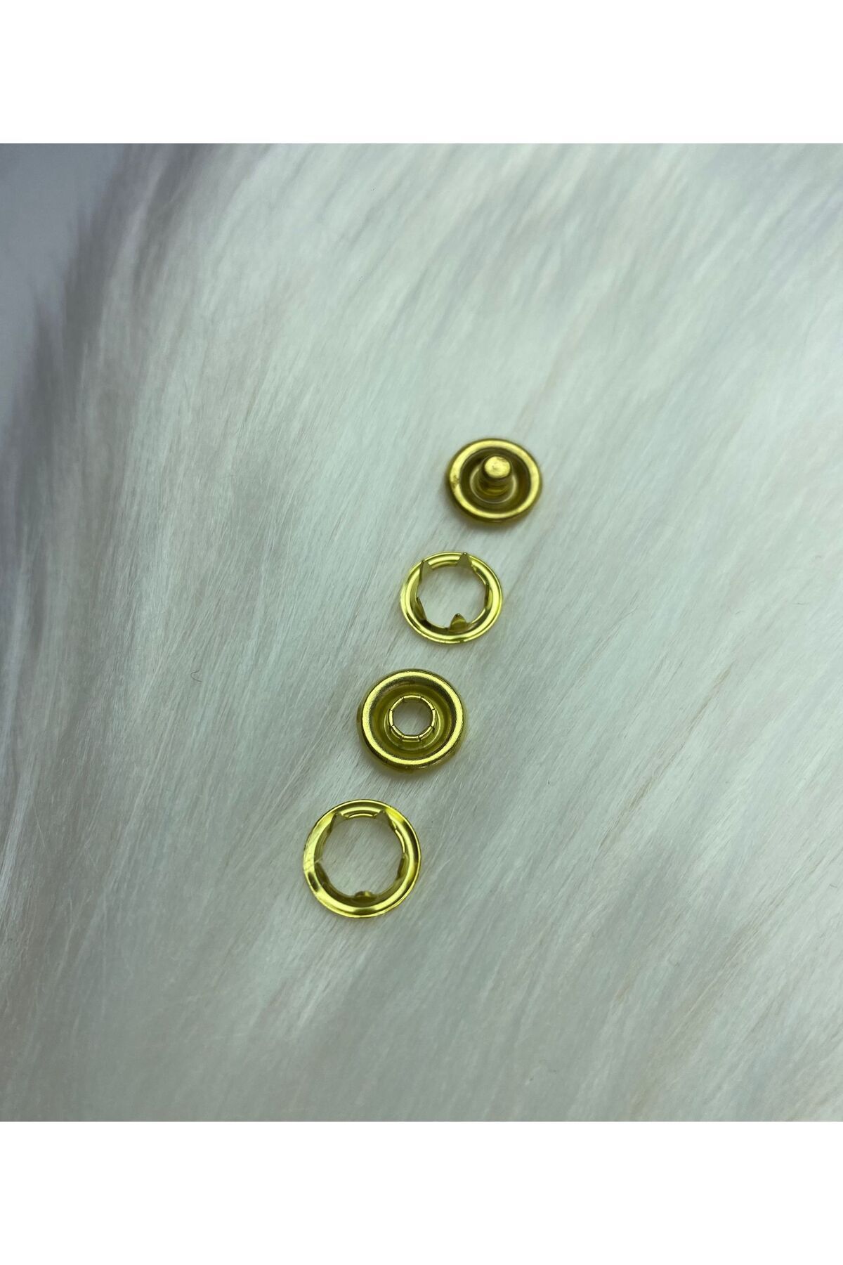 BRAVE TEKSTİL ÜRÜNLERİ 9.5mm Gold Bebe Çıtçıt 100 Adet