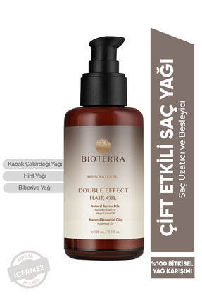 Bioterra Saç Bakım Yağı Double Effect Hair Treatment Oil 100 ml - Saç Kökleri...