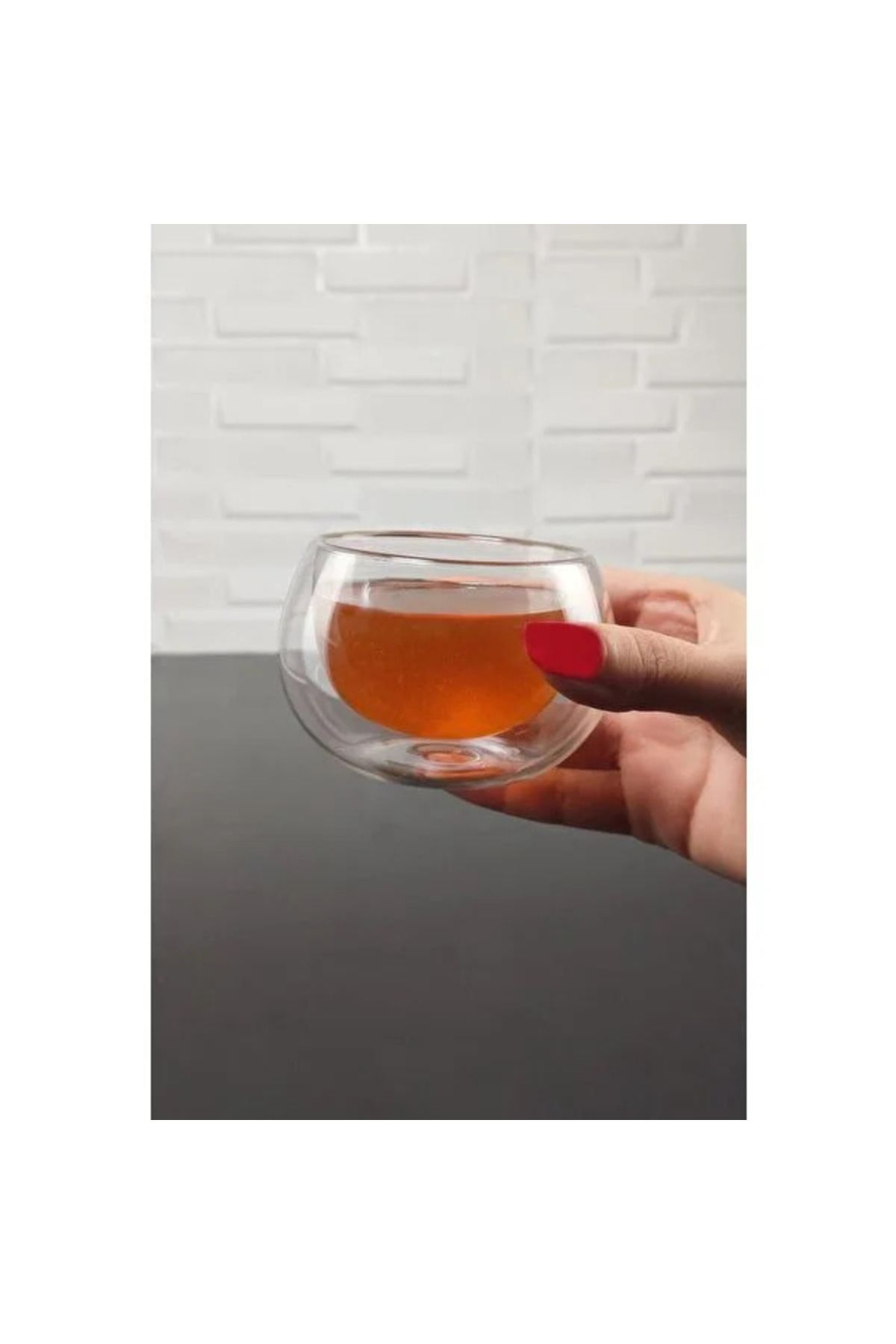 KfksStore Çift Cidarlı Cam Reçellik 6 Adet