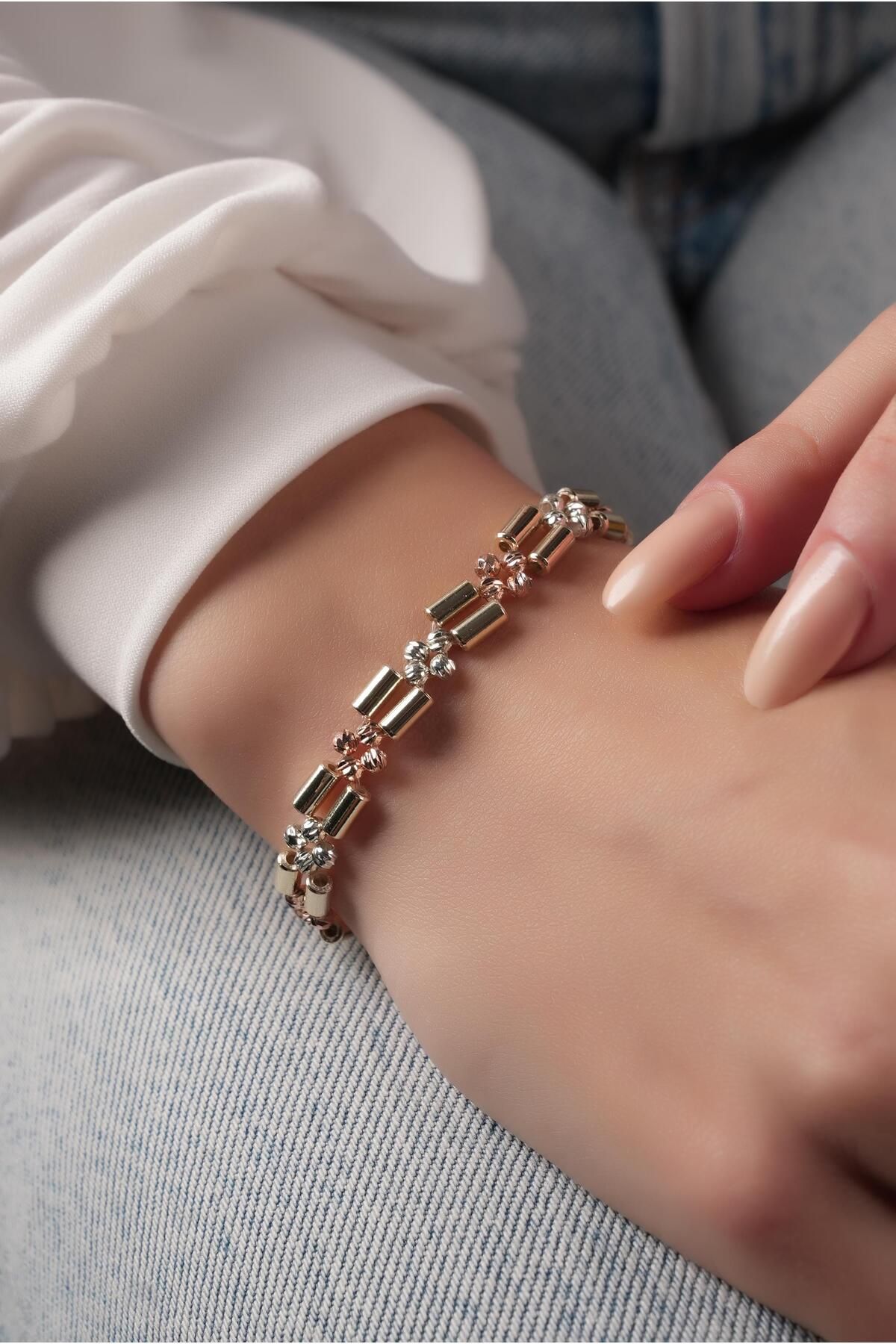 Çlk Accessories Premium Boru Boncuk Dorika Bileklik 70887