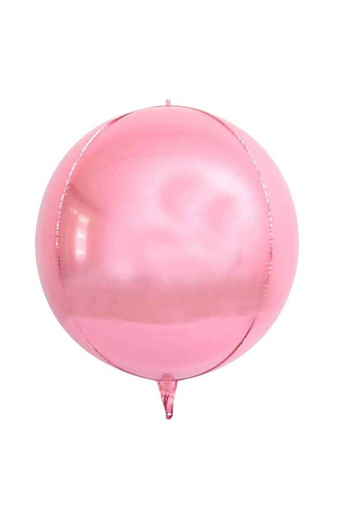 DODOMAR Folyo Balon 22 İnç Küre top şekilli Toz Pembe renkli parti balonu
