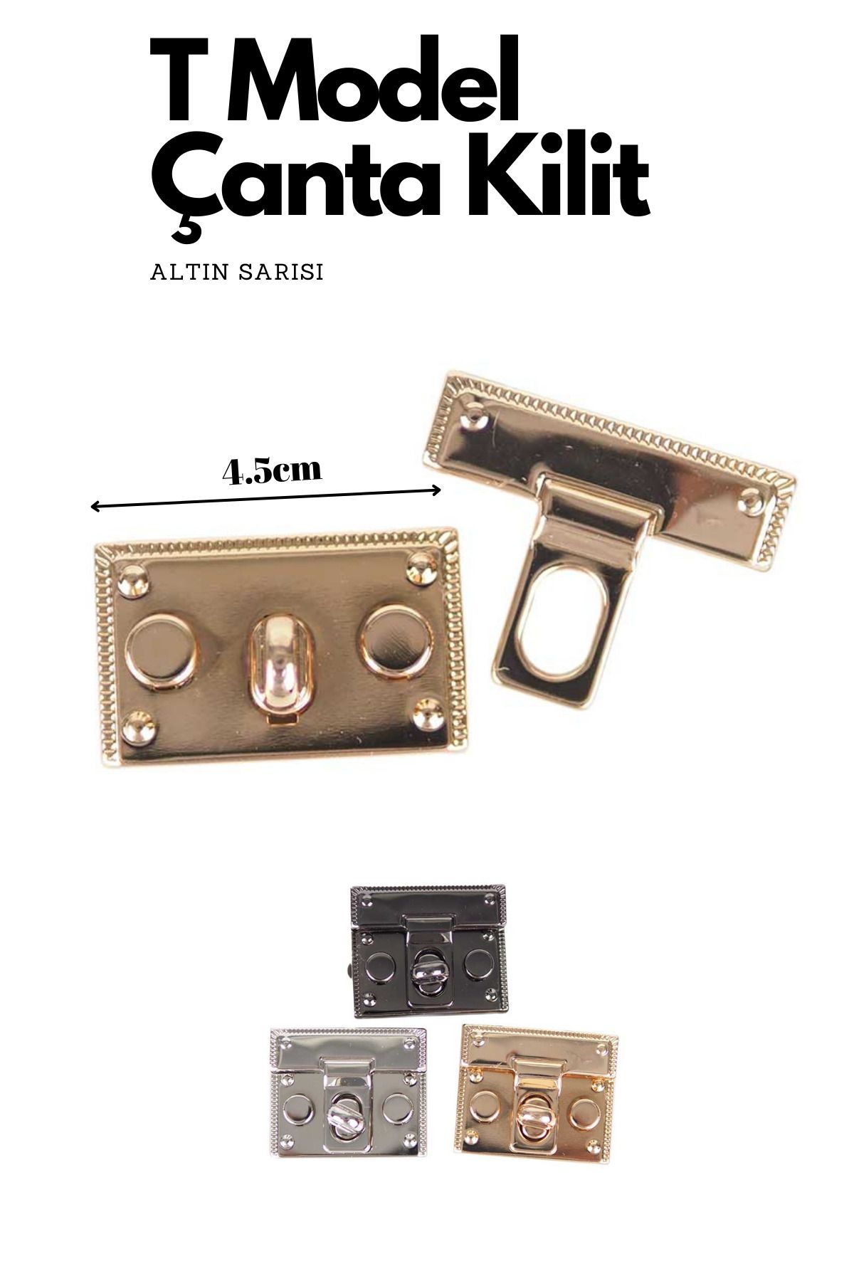 Kardelux Çanta Kilidi T Model - Çanta Aksesuarı