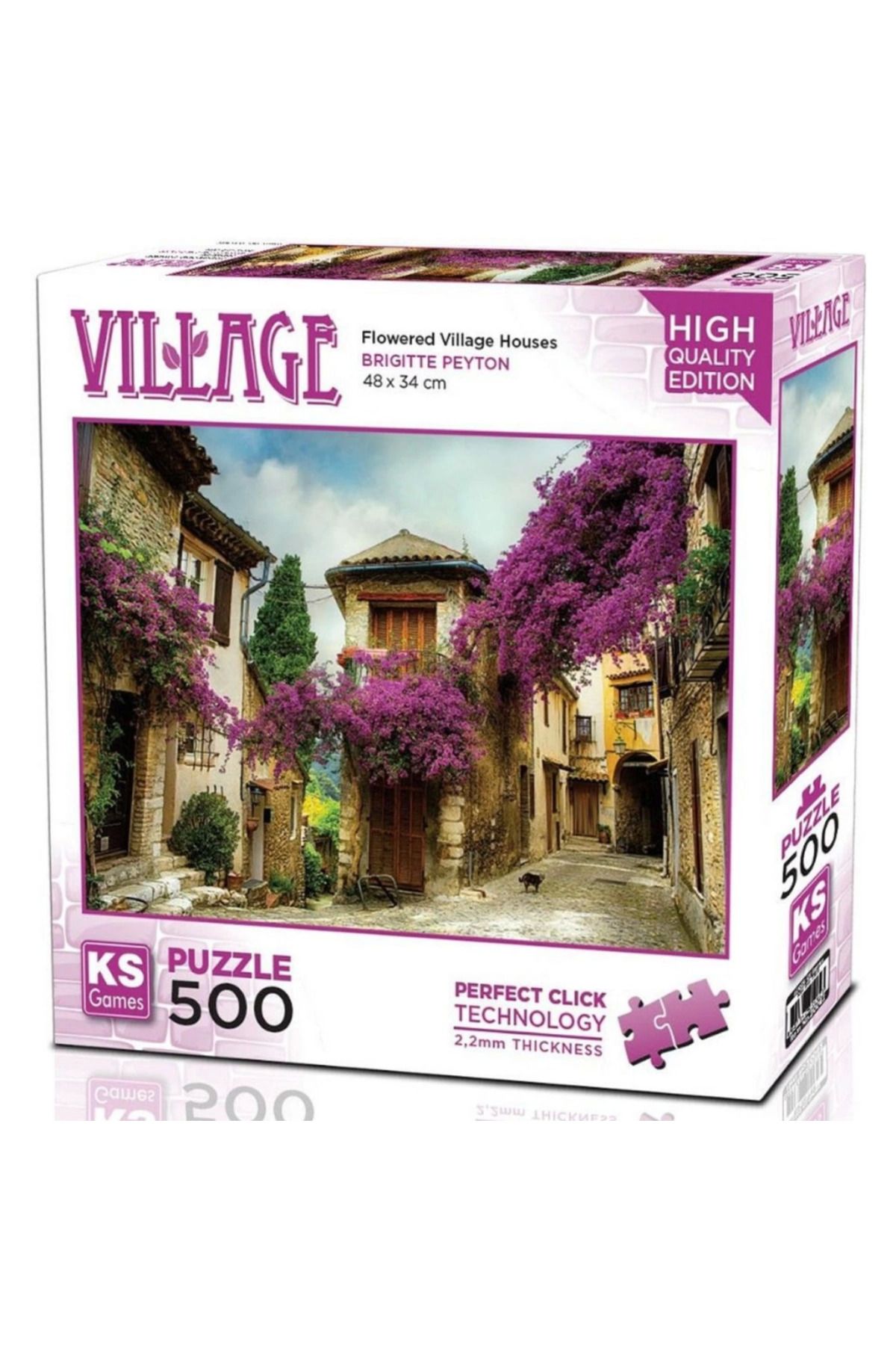 Skygo KS Games Flowered Village Houses Puzzle 500 Parça 20062