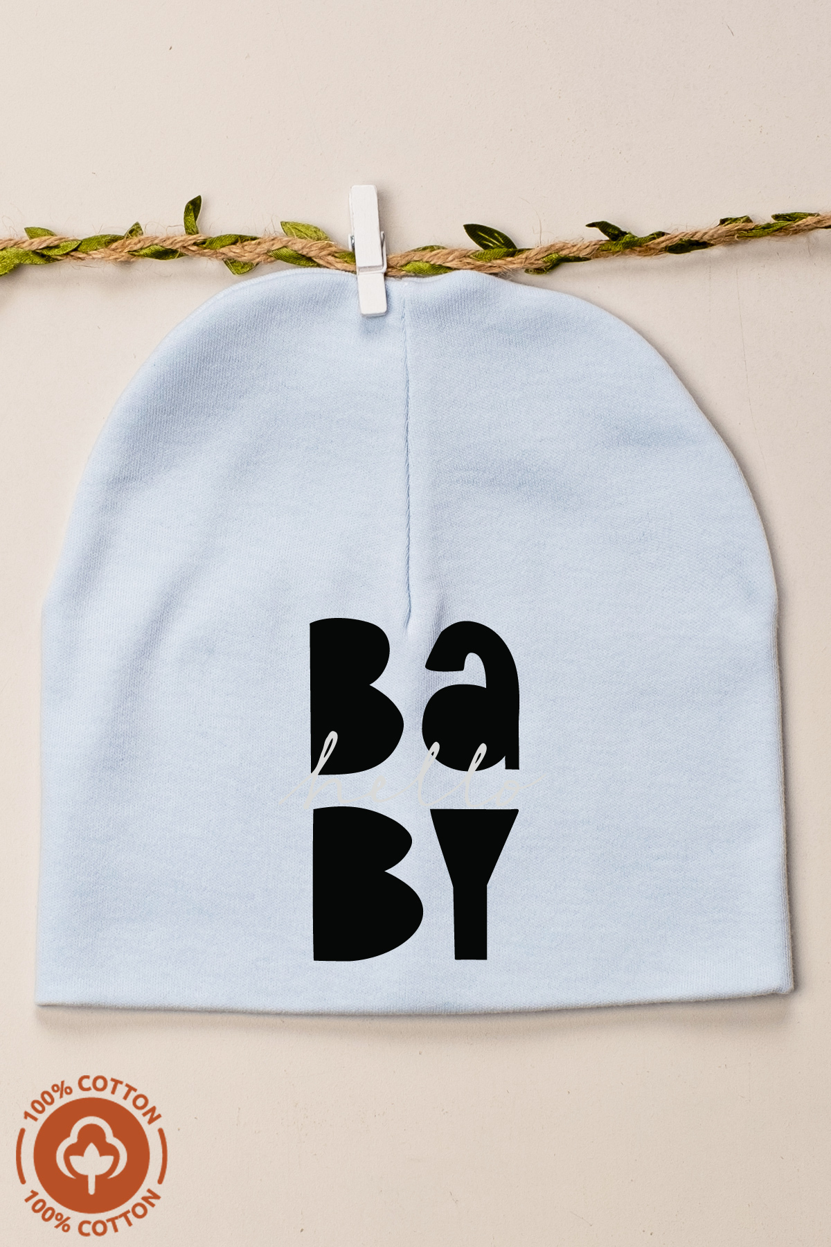 Miniel Unisex Baby Baskılı Çift Katlı Bebek Penye Organik Pamuklu Yenidoğan 6Lı Bebek Bere Set fotoğrafı 5 (önizleme)