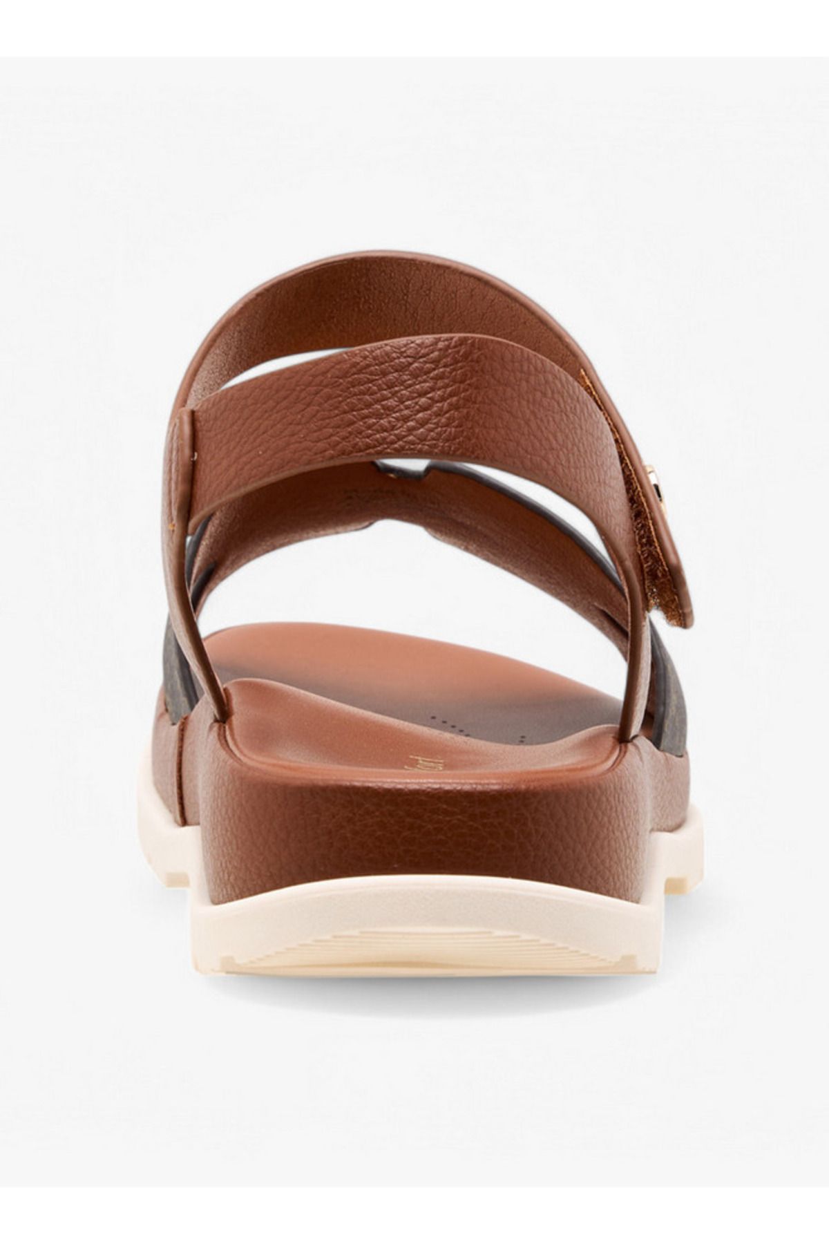 Le Confort-Monogram Print Comfort Sandals with Hook and Loop Closure 5