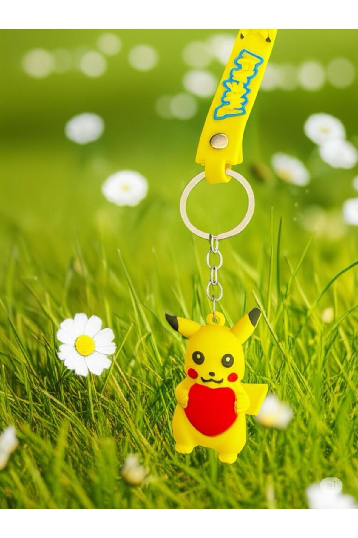 magische Pokemon Kalpli Pikachu Elektirik Şoku Anahtarlık
