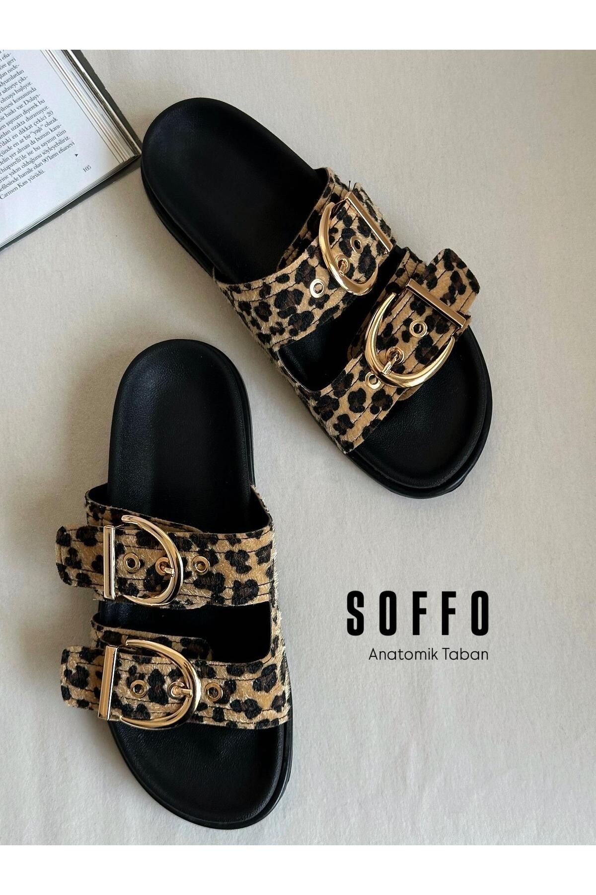 Zuum Soffo Tokalı Kadın Terlik - Leopar