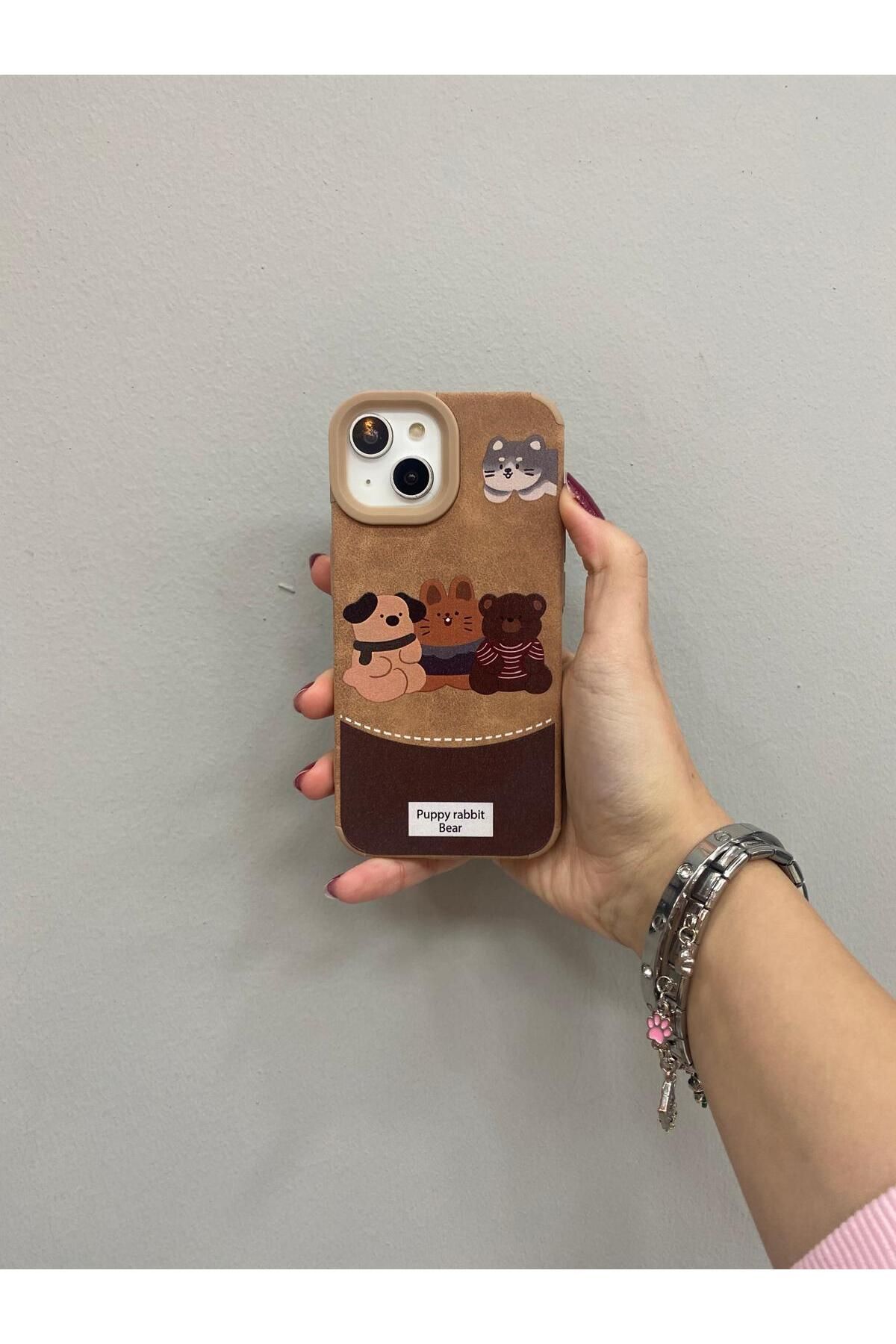 YZGOLDEN IPHONE 15 Uyumlu Desenli Silikon Telefon Kılıfı