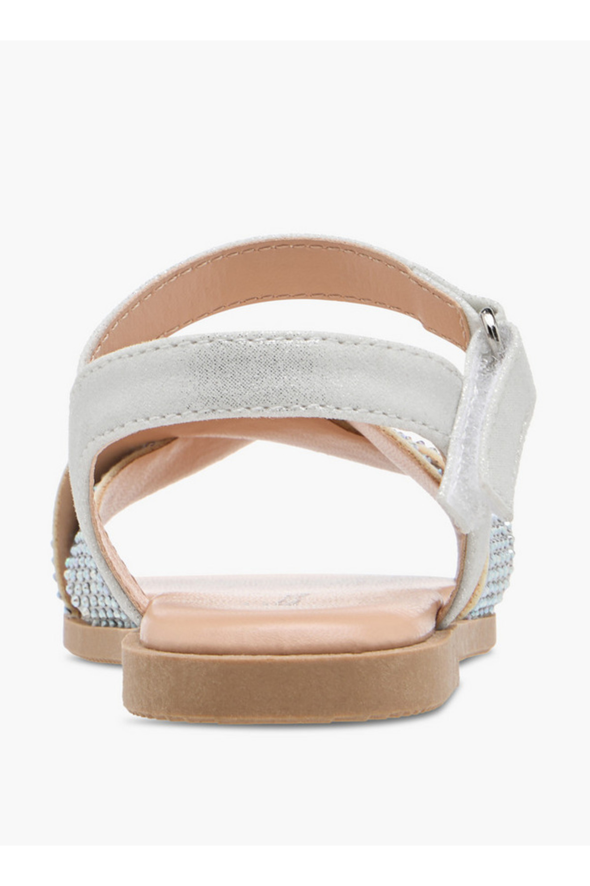 Flora Bella by Shoexpress-Embellished Sandals with Hook and Loop Closure 4