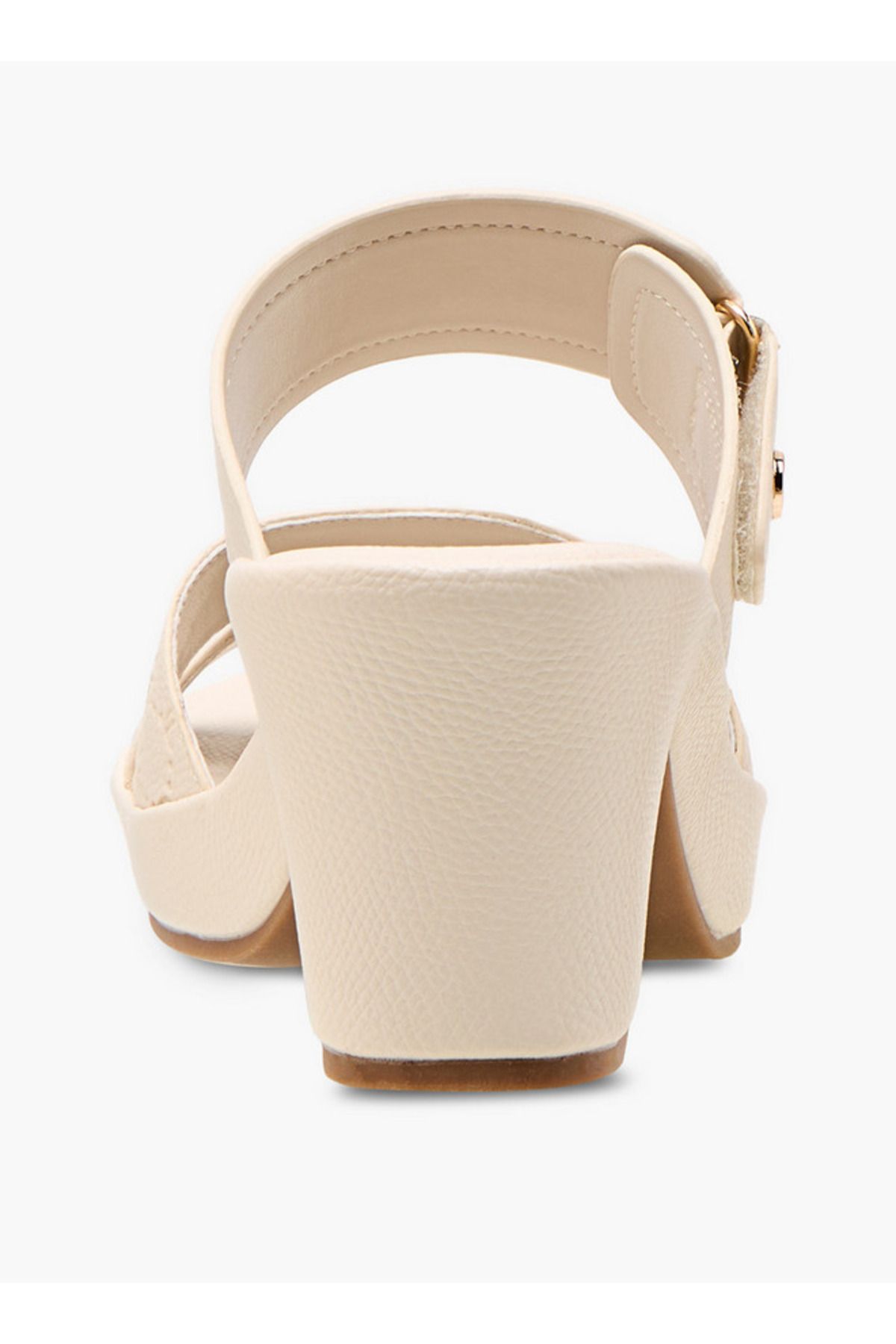 Le Confort-Textured Slip-On Sandals with Block Heels 5