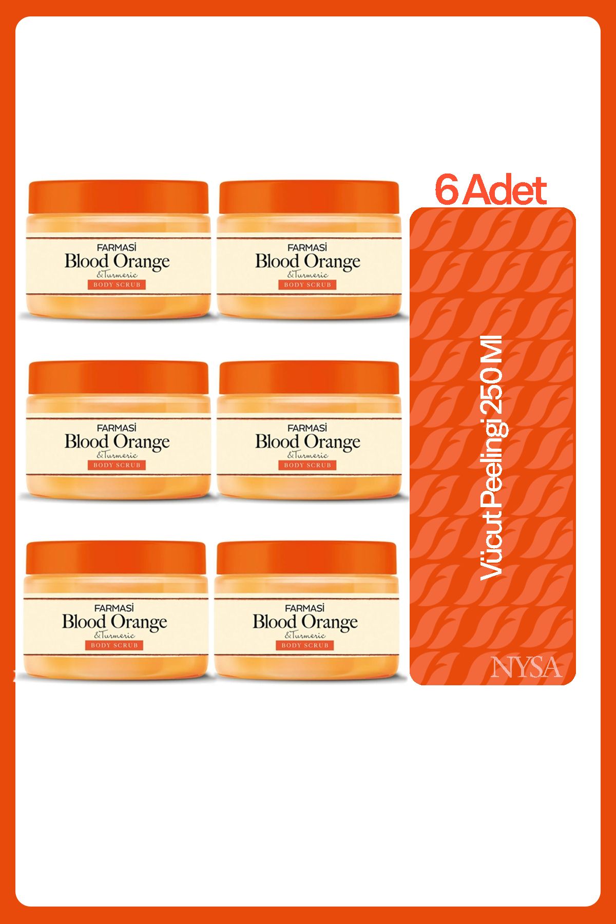 Farmasi Blood Orange Ve Turmenic Vücut Peelingi 250 Ml - 6 Adet