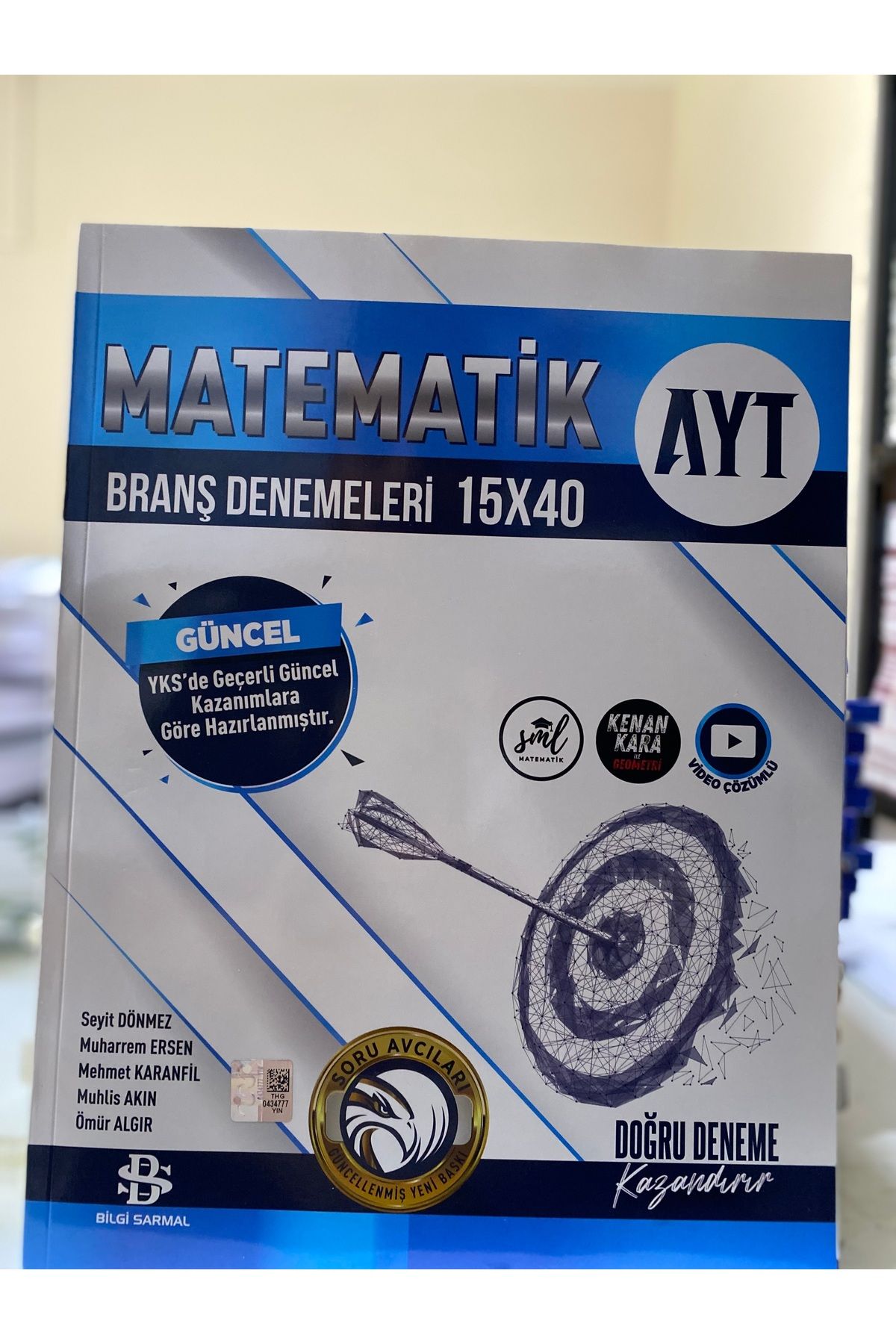 Yanıt Yayınları BİLGİ SARMAL AYT 15 ✖️ 40 BRNAŞ DENEMESİ MATEMATİK