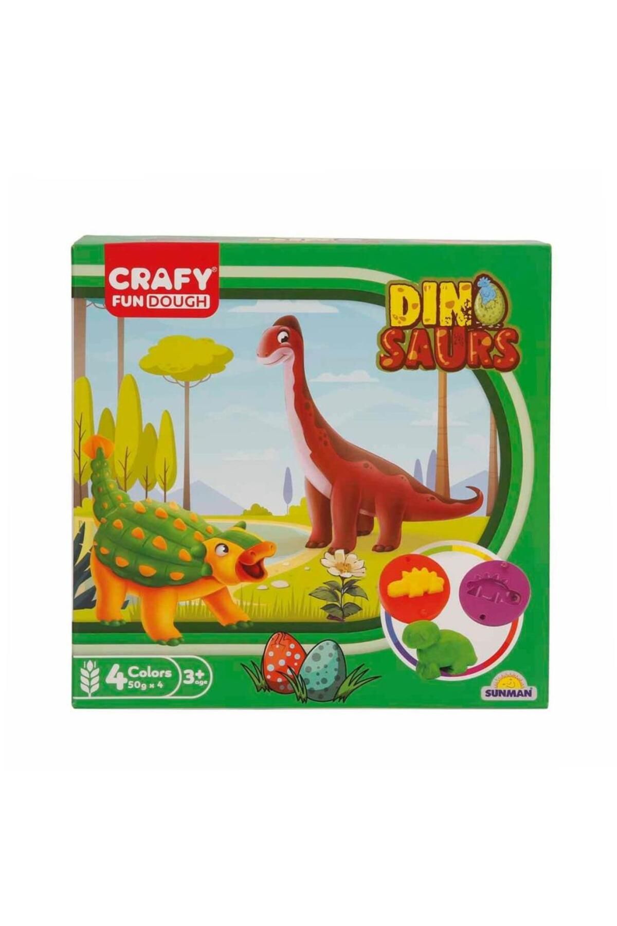 Skygo 4734 Crafy 14’lü Oyun Hamuru Kalıp Seti – Dinozorlar