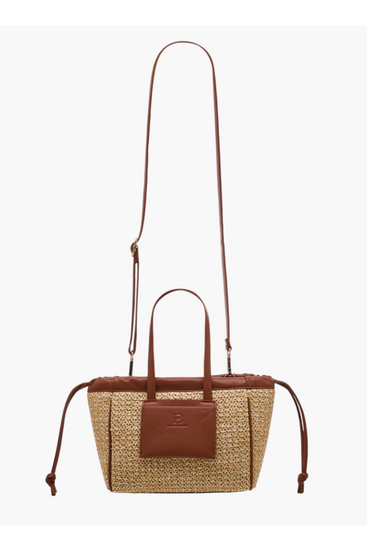 Flora Bella by Shoexpress-Textured Tote Bag with Double Handle and Magnetic Button Closure 2