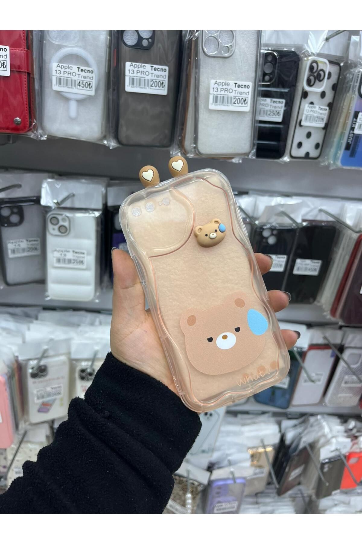 TECNOTREND Apple İphone 7 plus/8 plus Uyumlu 3D Desenli Kromi Silikon Kılıf