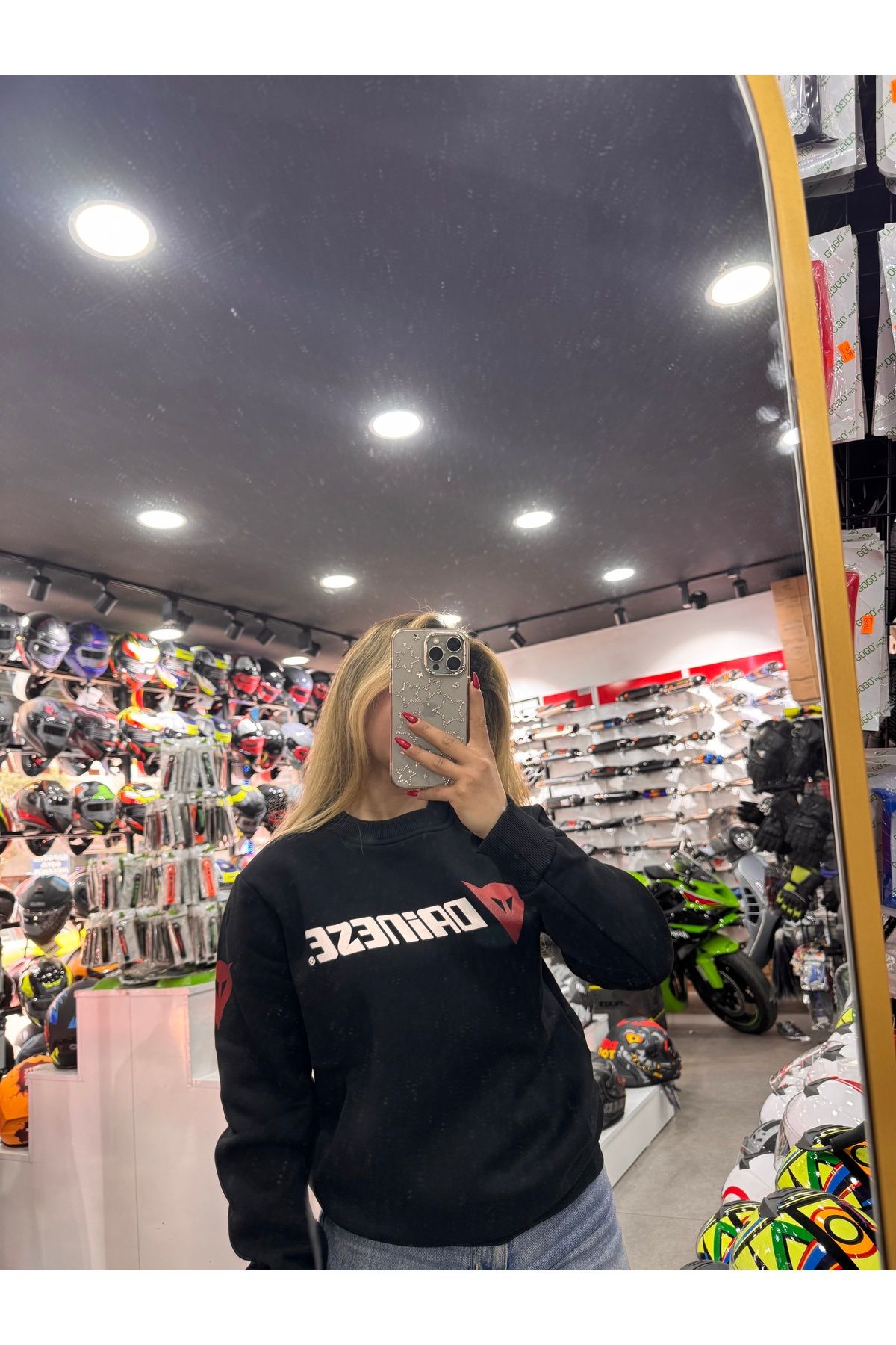 Dainese Uzun Kol Bisiklet Yaka Sweat