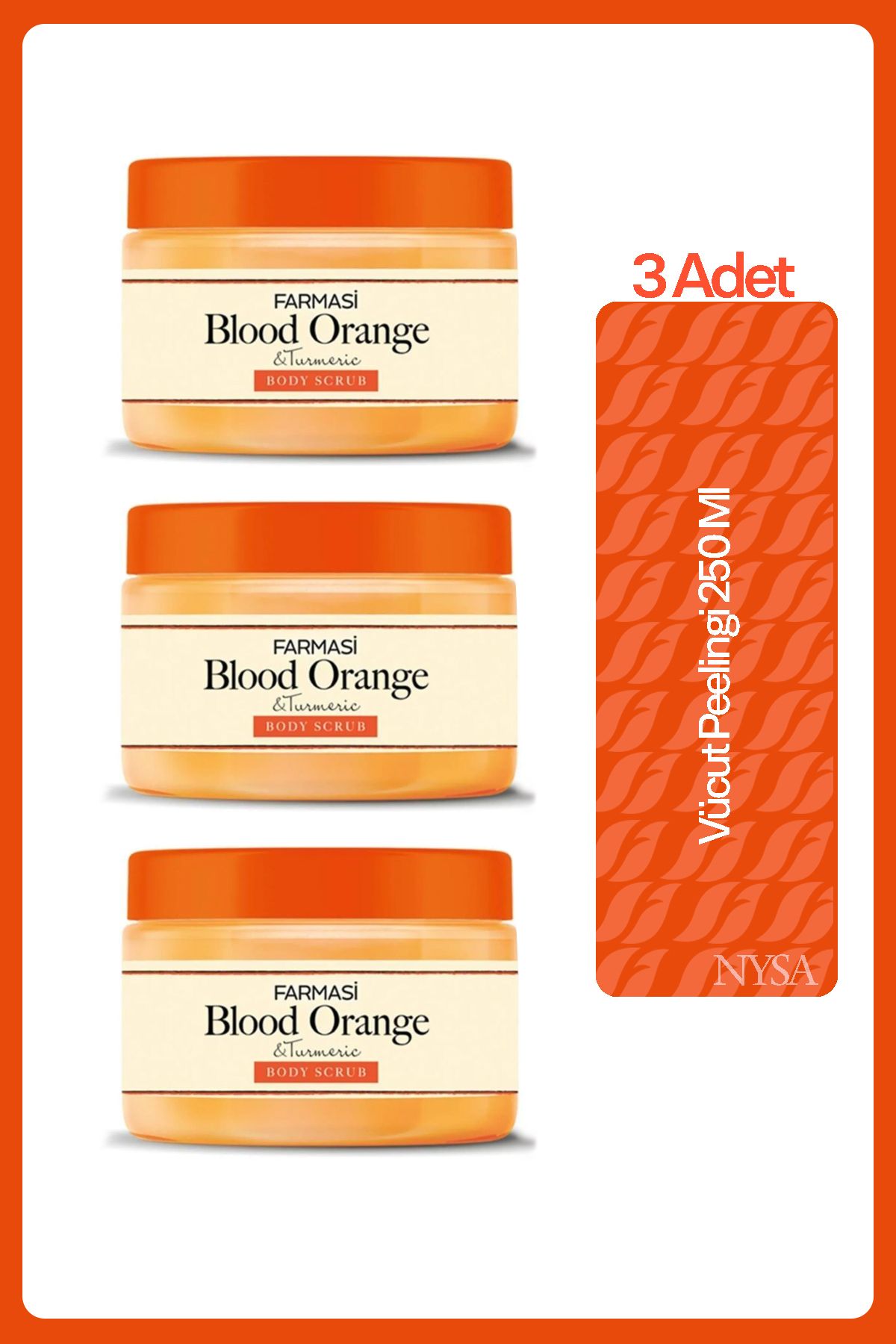 Farmasi Blood Orange Ve Turmenic Vücut Peelingi 250 Ml - 3 Adet