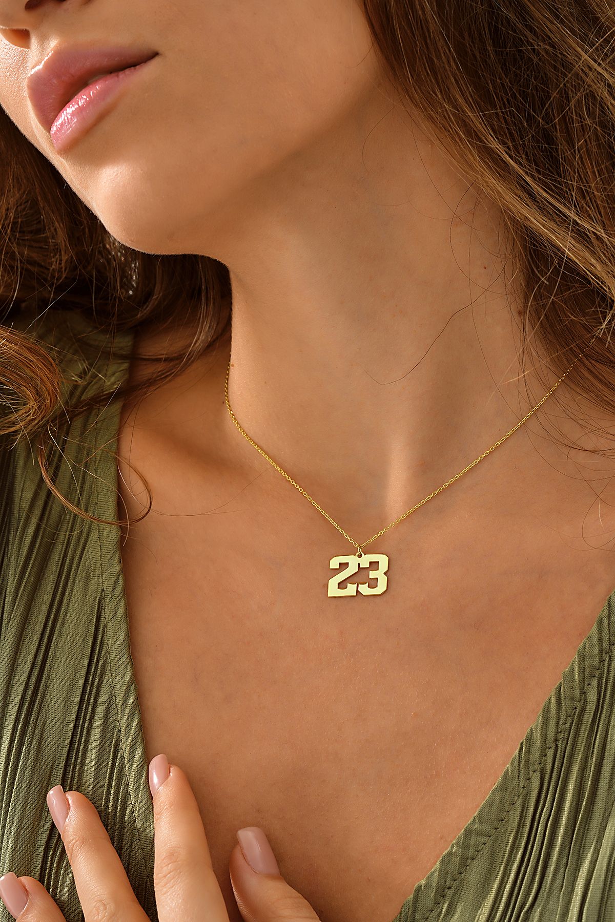 Klart Jewellery Sayı kolyesi 925 ayar Gümüş Rakam Kolyesi