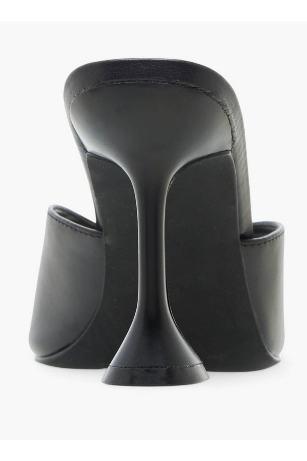 Flora Bella by Shoexpress-Solid Slip-On Sandals with Flared Heels 5