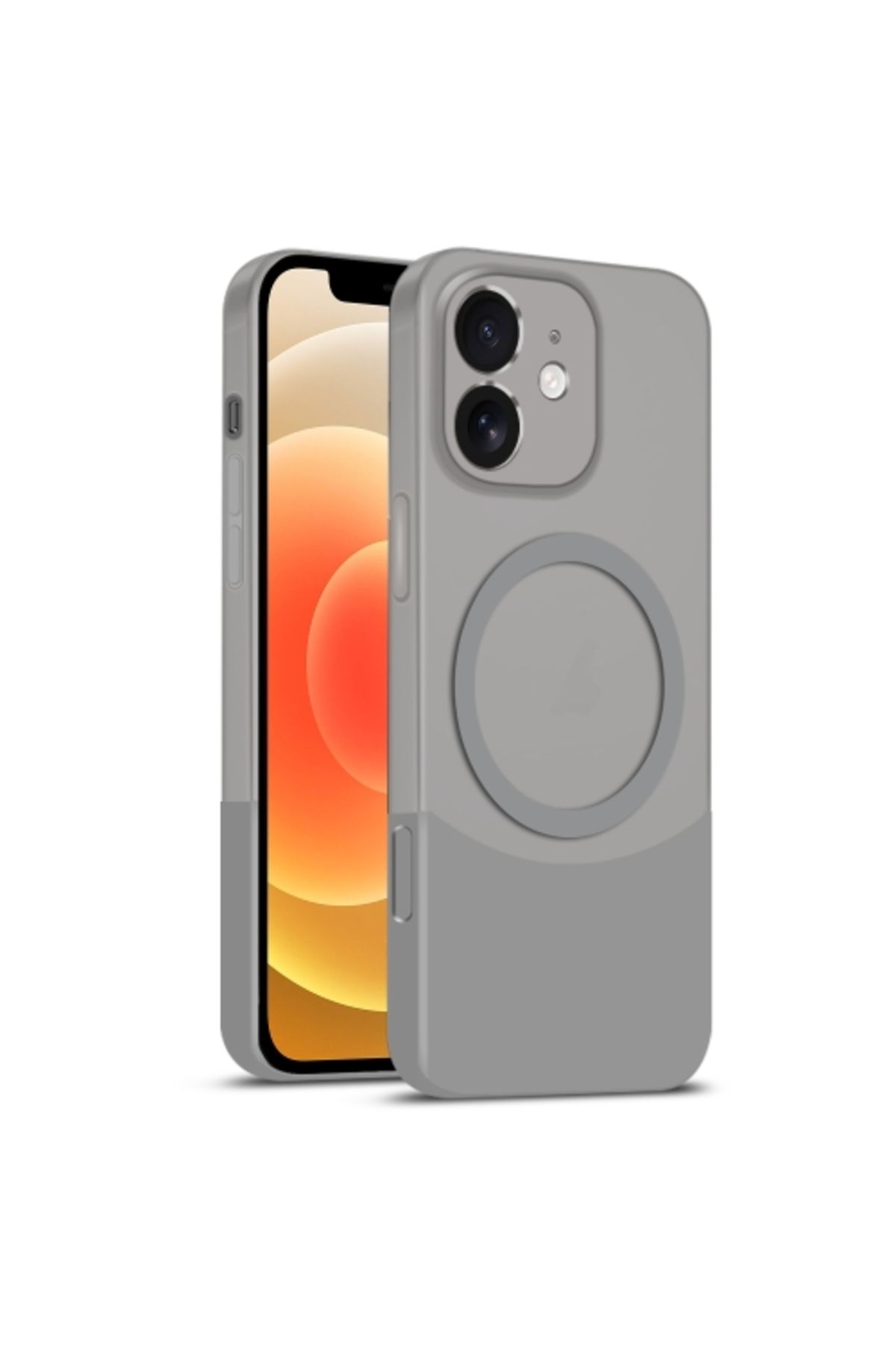 Teleplus iPhone 11 Kılıf Manyetik Şarj Özellikli Duble Çift Renkli Ince Slim Kapak