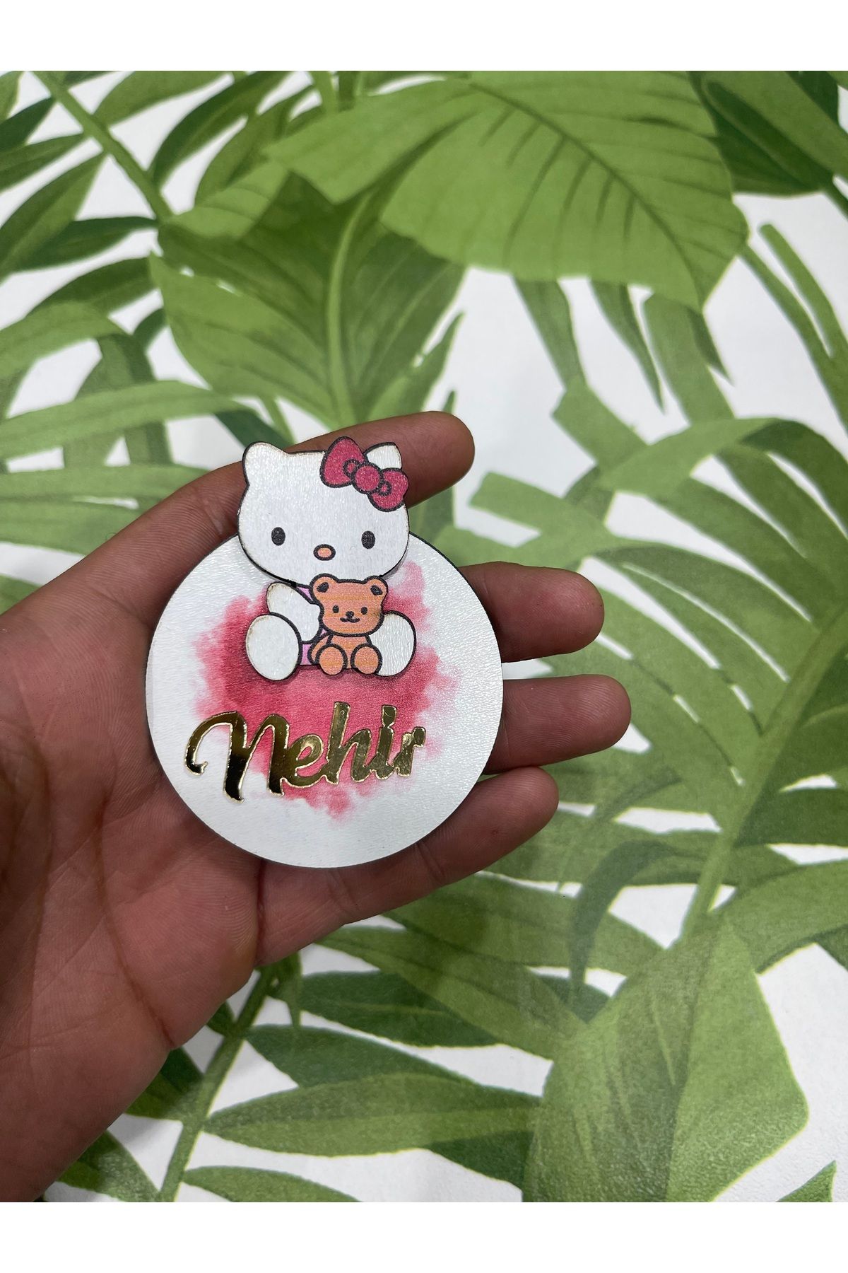 ELF REKLAM Ayıcık Figürlü Kişiye Özel Bebek Magnet 10 Adet