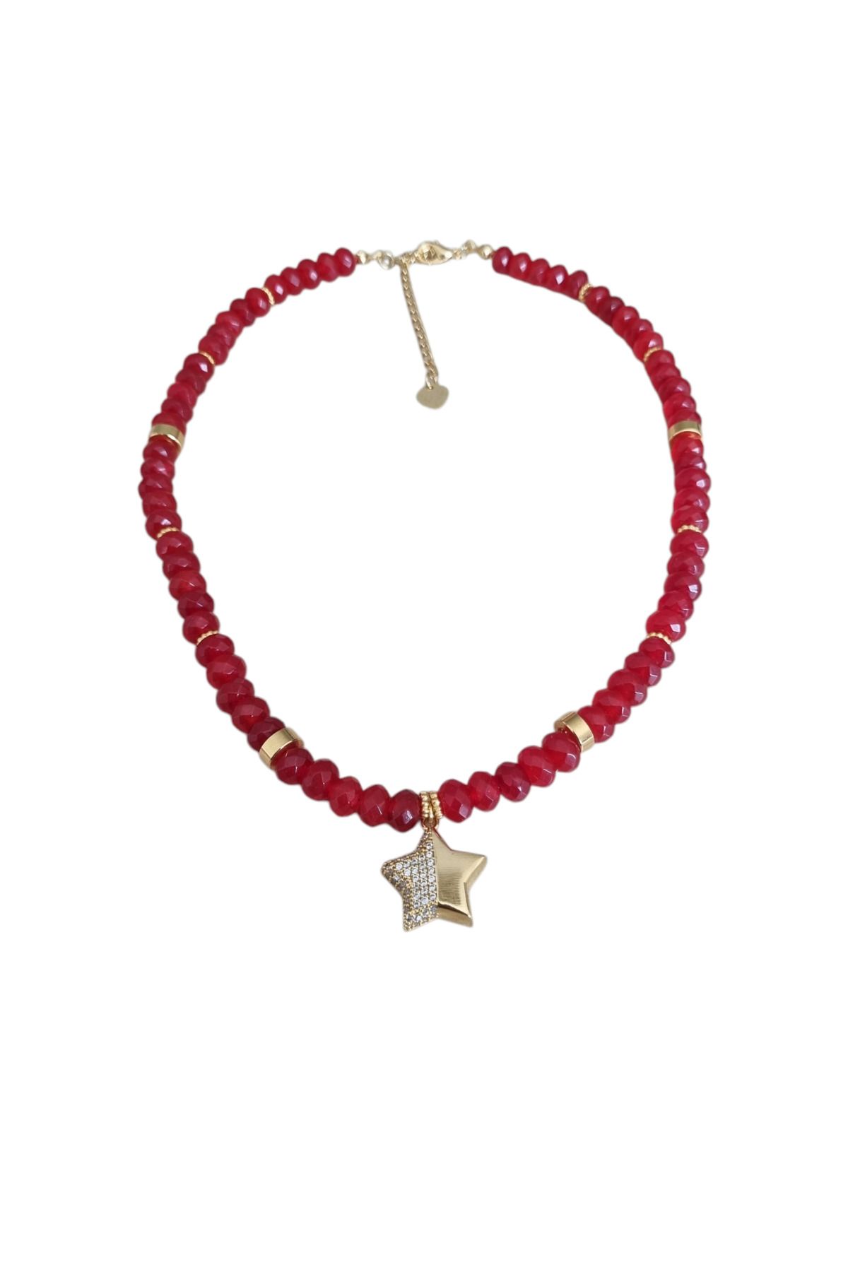 Nils Accessories Akik yıldızlı kolye