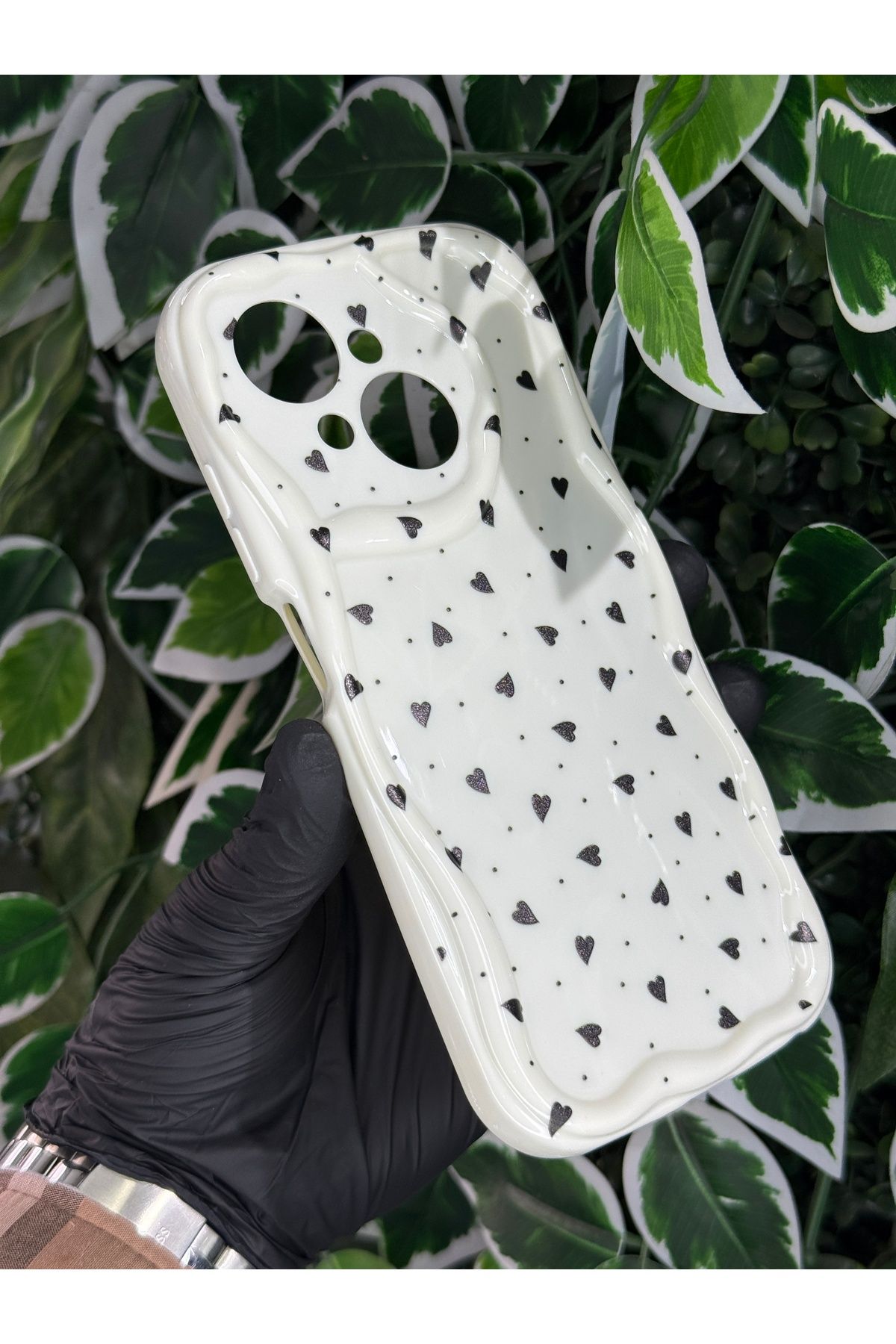 Store TECNO SPARK GO 2025 UYUMLU MİNİ KALP BASKILI DESENLİ SİLİKON KILIF