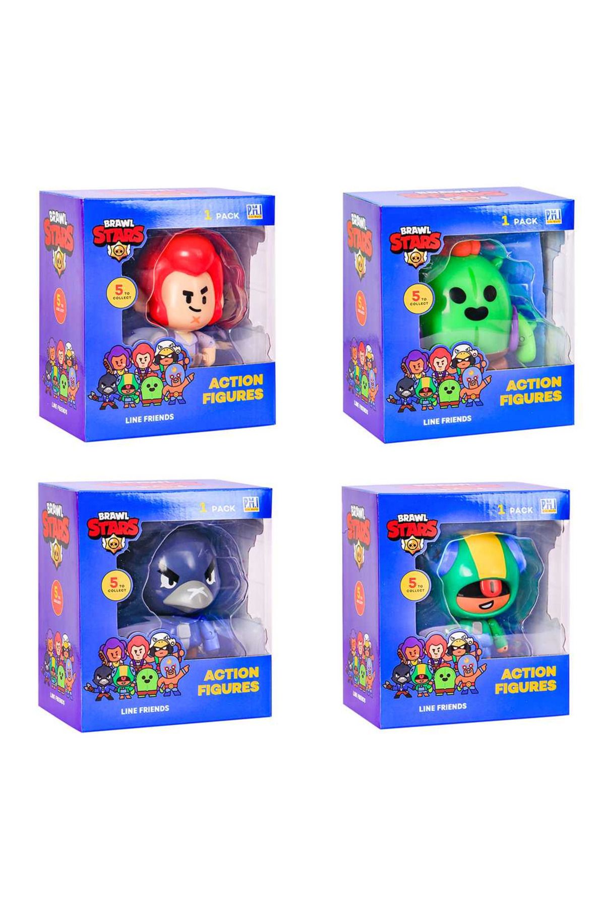 BRAWL STARS AKSİYON FİGÜRLERİ TEKLİ PAKET 3+