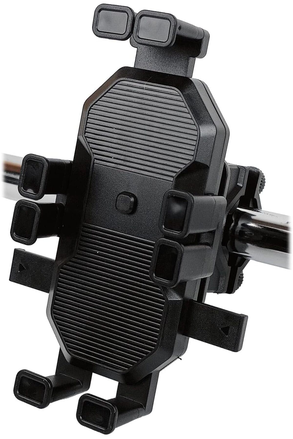 ÇAĞUR Eser NR94 Motor ve Bisiklet Telefon Tutucu Tek El Kullanım GoPro Bağlantılı Damperli Şok Emici