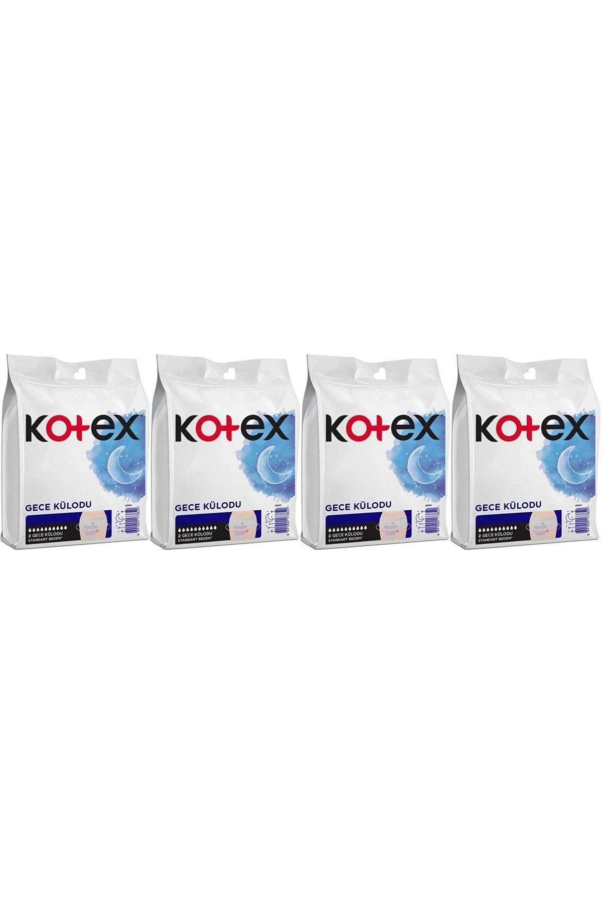 Kotex Gece Külodu / Külot Standart Beden (YOĞUN REGL DÖNEMİNE ÖZEL) 8 Li Set (4PK*2)