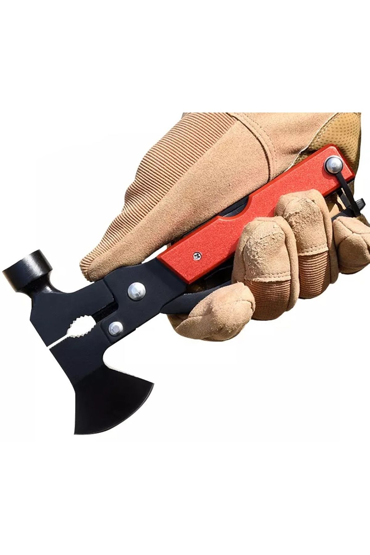zola-Survival kit 17 in 1, multi-purpose and practical tool, foldable, red 6