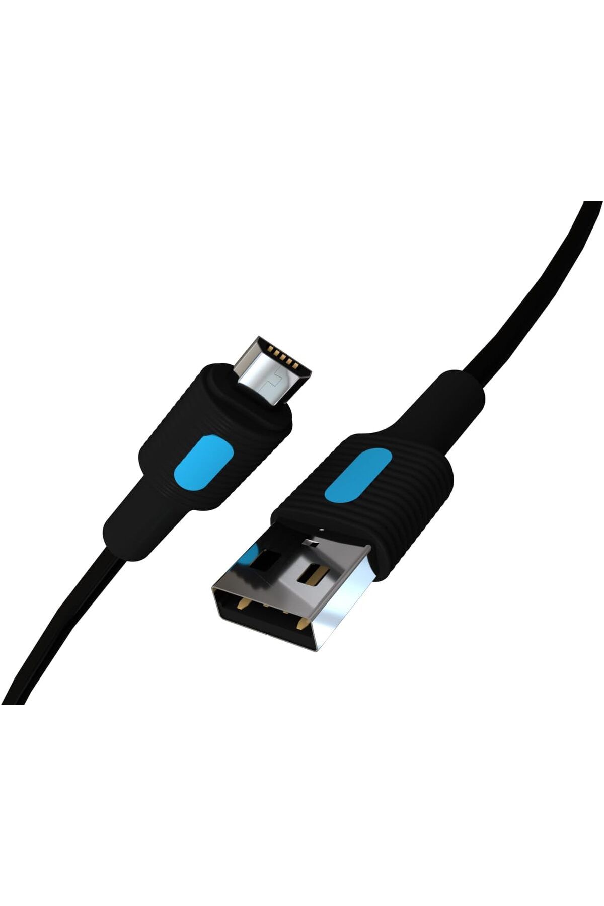 ÇAĞUR Eser Coral Micro USB Hızlı Şarj Kablosu (Siyah + Mavi/Siyah Uç) (150 CM) shop 1117038