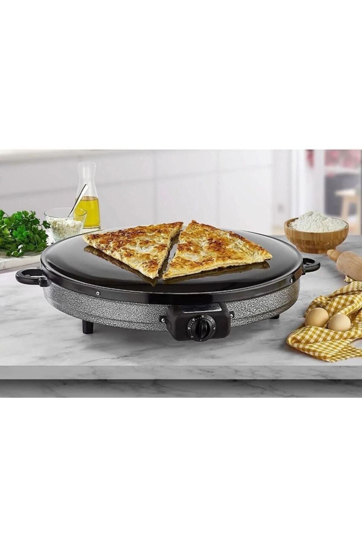 Home 1040 Elektrikli Katmer Sacı Gözleme Sacı Termostatlı Mega Boy 50 Cm 2000w