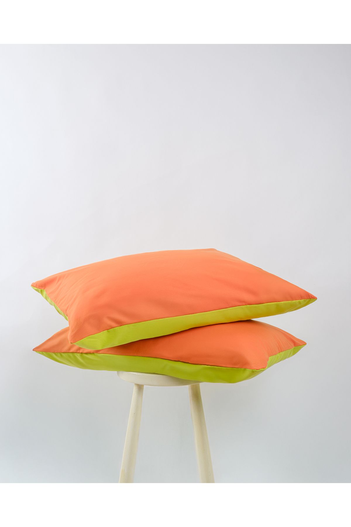 Cozy Home Popping Colors 2'li Yastık Kılıfı Hype Sarı-Turuncu 50x70
